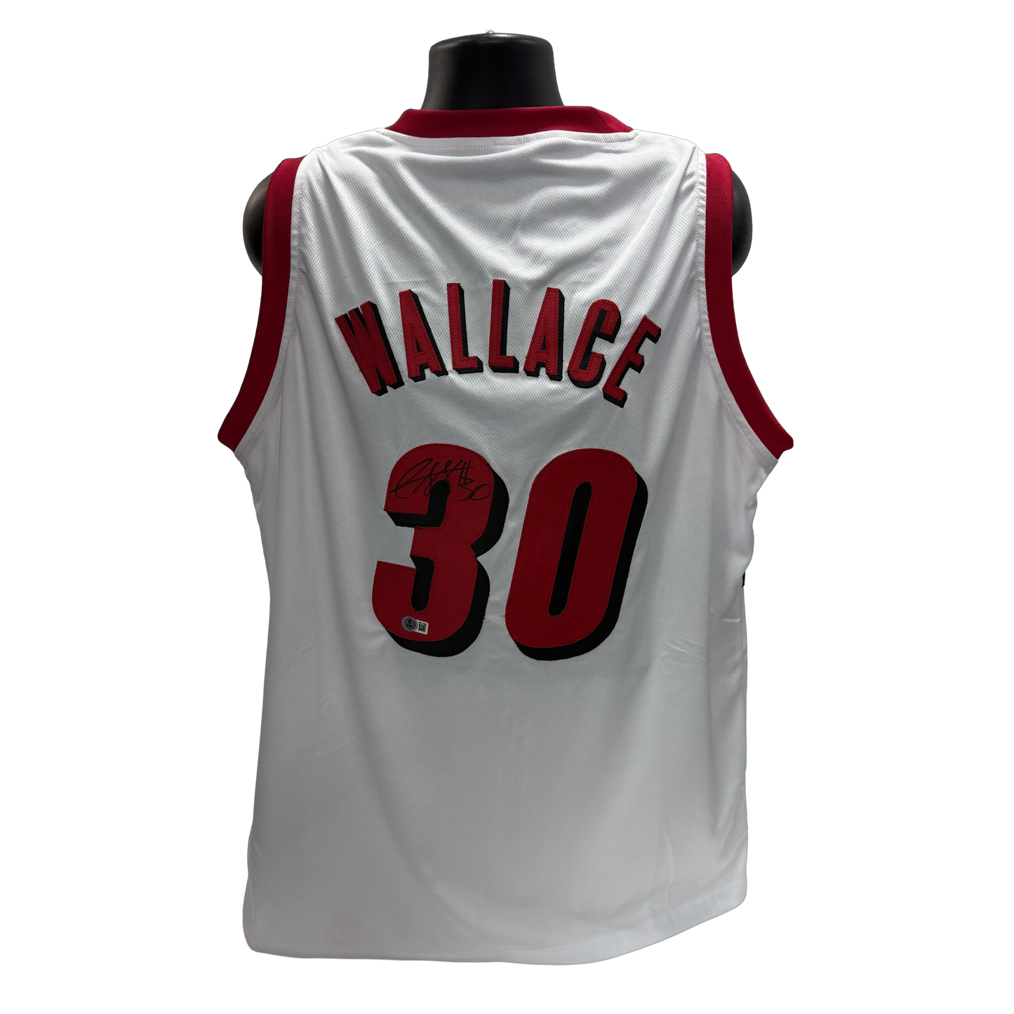 Rasheed Wallace Autographed White Portland Trailblazers Jersey Beckett