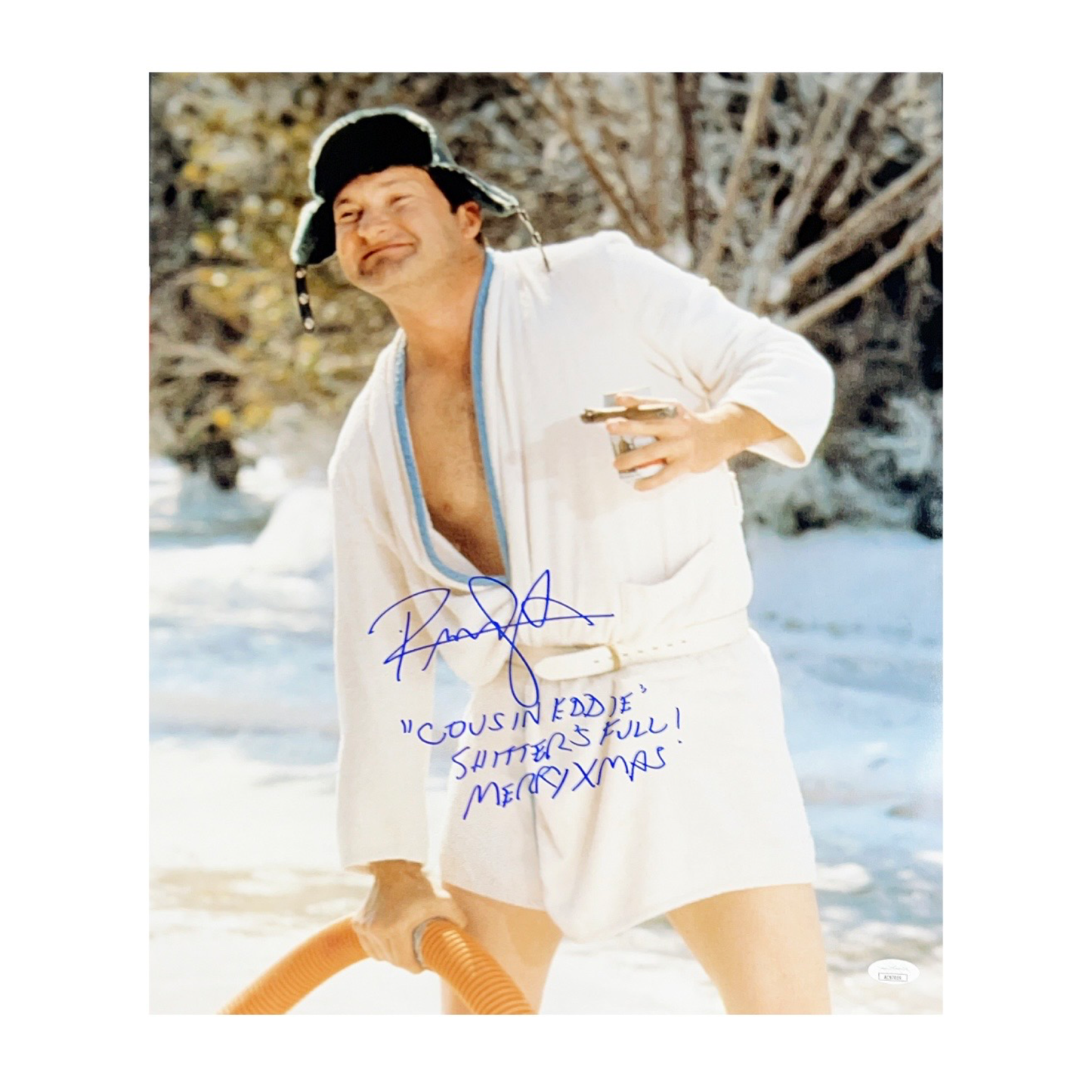 Randy Quaid Autographed 16x20 Christmas Vacation Shi**ers Full JSA