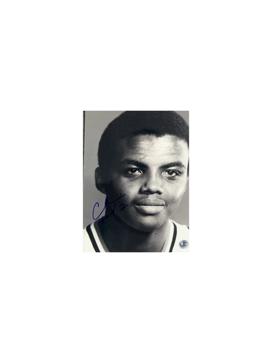 Charles Barkley Autographed Headshot 8x10 Beckett