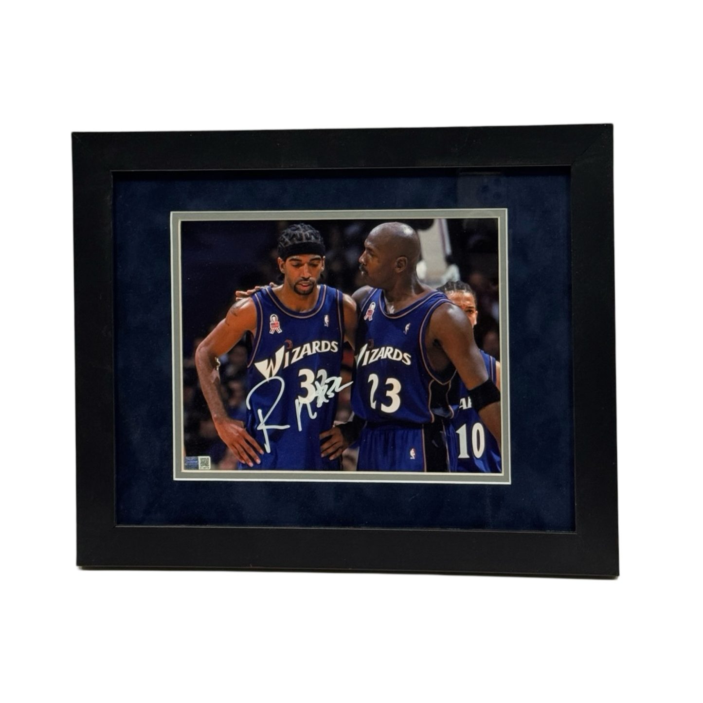 Rip Hamilton Autographed Washington Wizards W Jordan Framed 8x10 Steiner CX