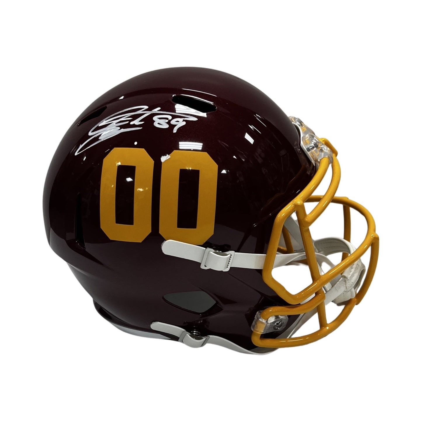 Santana Moss Autographed Washington Commanders Speed Replica Helmet Steiner CX