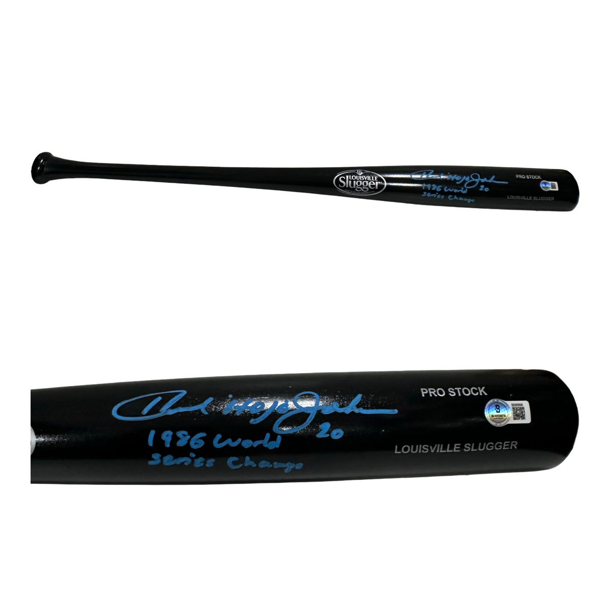 Howard "Hojo" Johnson Autographed New York Mets "'86 WSC" Blue Ink Inscribed Beckett BAS