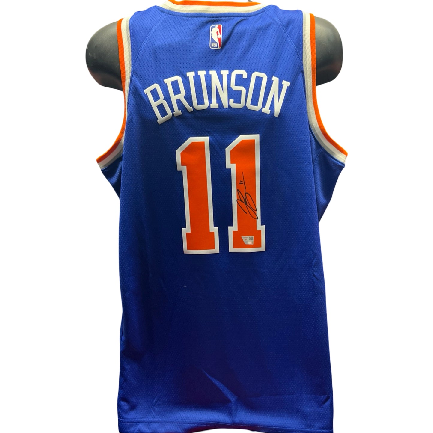 Jalen Brunson Autographed New York Knicks Blue Swingman Jersey Fanatics
