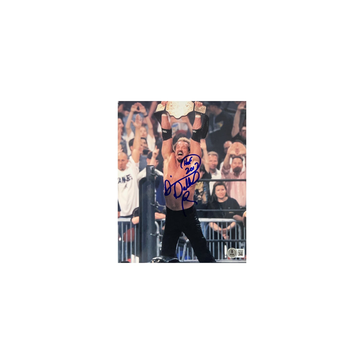 Diamond Dallas Page Autographed WWF/WCW Big Gold 11x14 "HOF 17" Inscription Beckett