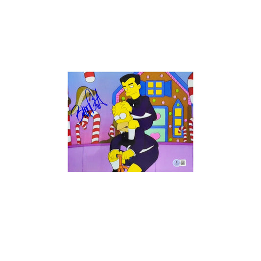 Butch Patrick Autographed The Simpsons Attacking Homer 8x10 Beckett