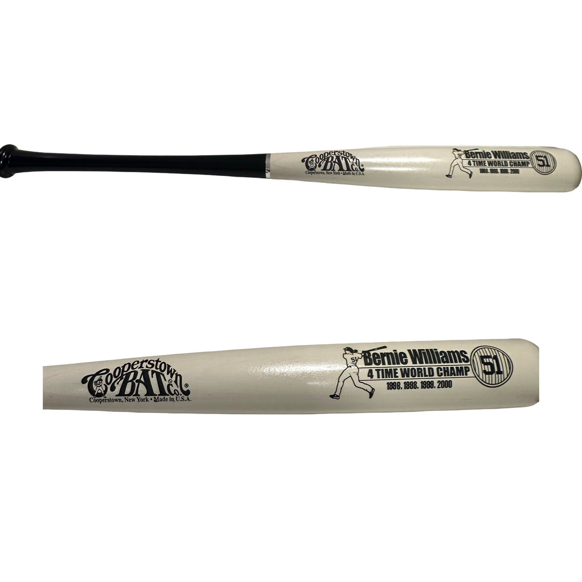 Bernie Williams New York Yankees Unsigned Cooperstown Bat Blue Handel