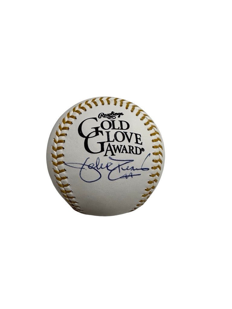 Jake Peavy Autographed San Diego Padres Official Gold Glove Award Baseball JSA