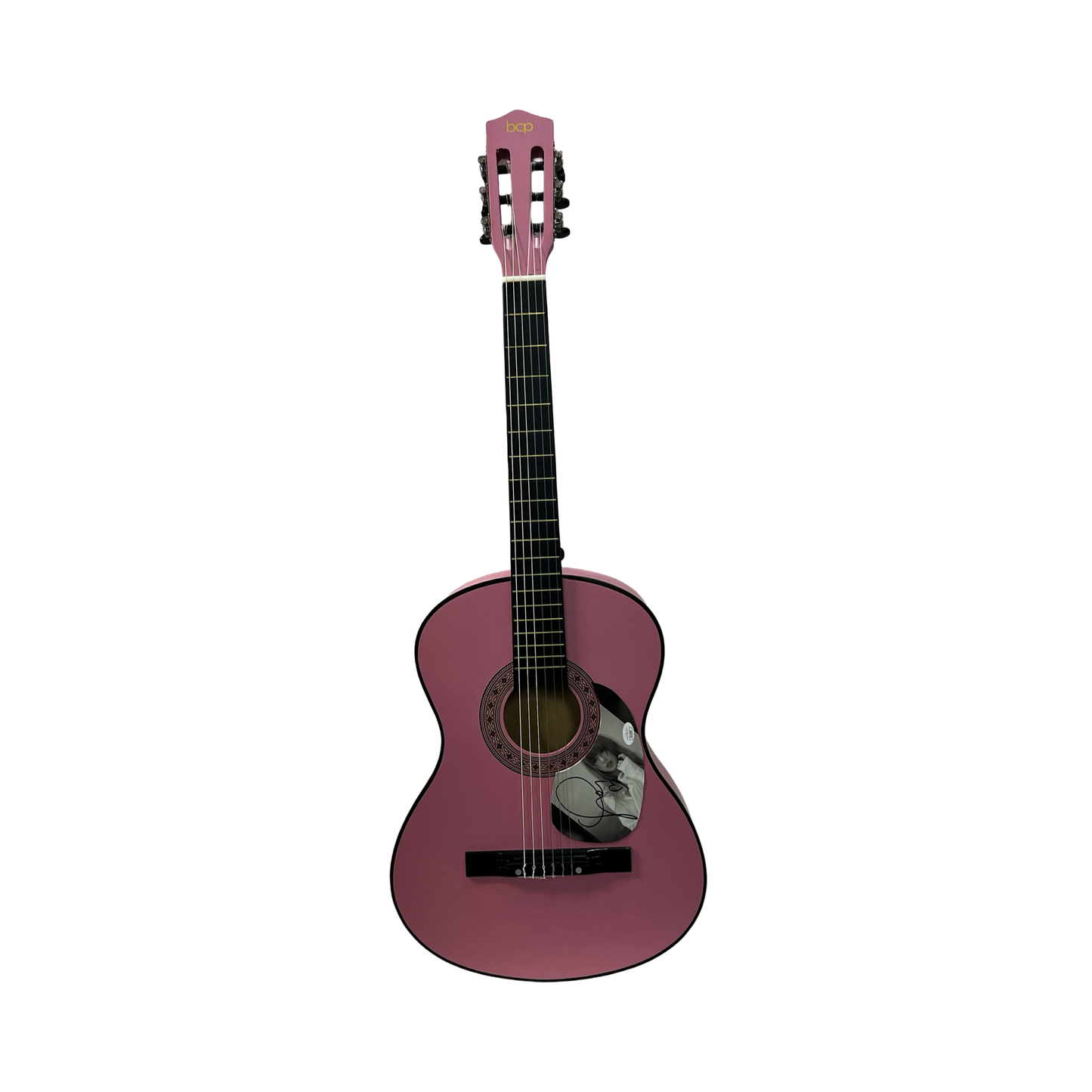 Taylor Swift Autographed Pink Guitar With Heart Drawn Inscription JSA