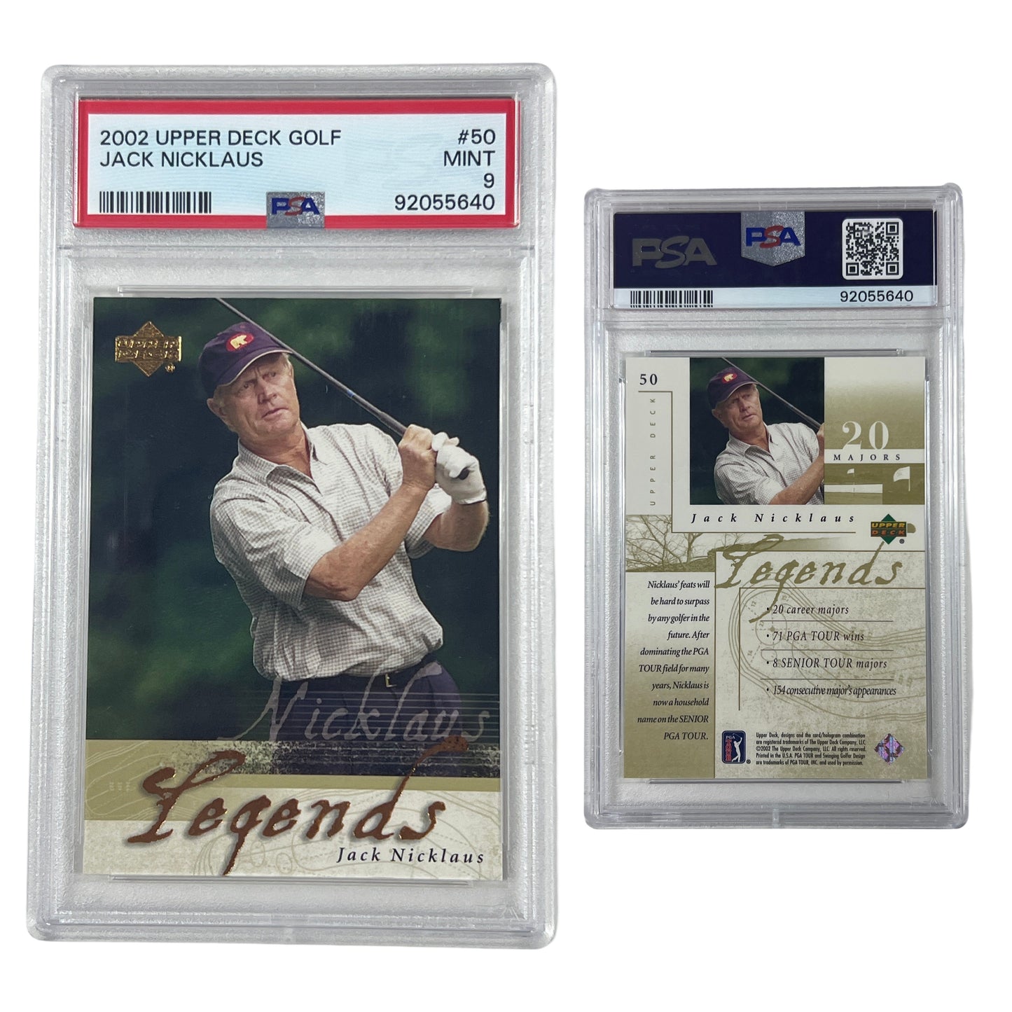 2022 Jack Nicklaus Upper Deck Golf #50 PSA MINT 9