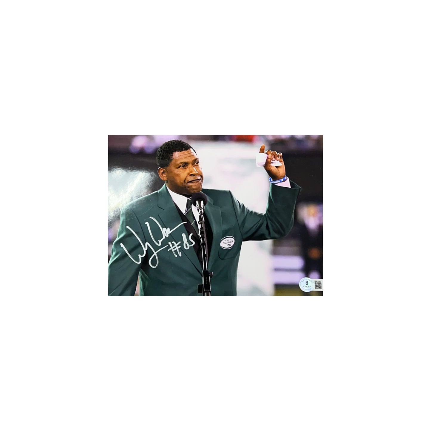 Wesley Walker Autographed New York Jets Ring Of Honor 8x10 Beckett