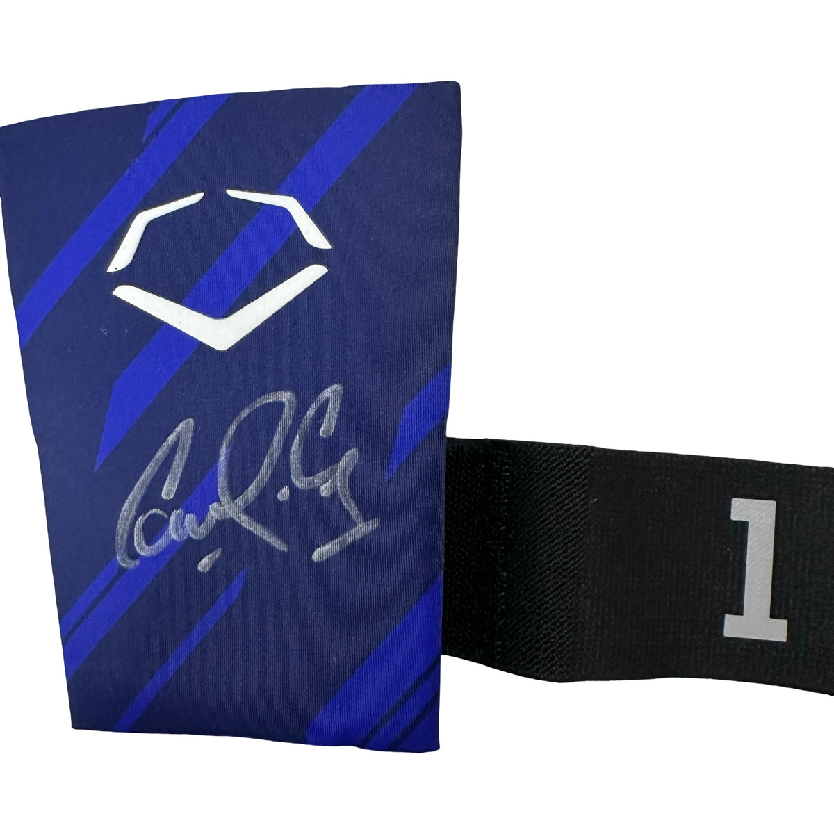 Carlos Correa Autographed Game Used Houston Astros Blue Evoshield Wrist Guard Carlos Correa LOA