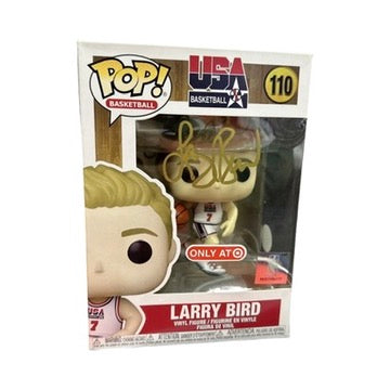 Larry Bird Autographged Boston Celtics Funko Pop Gold Ink Steiner CX/LB COA