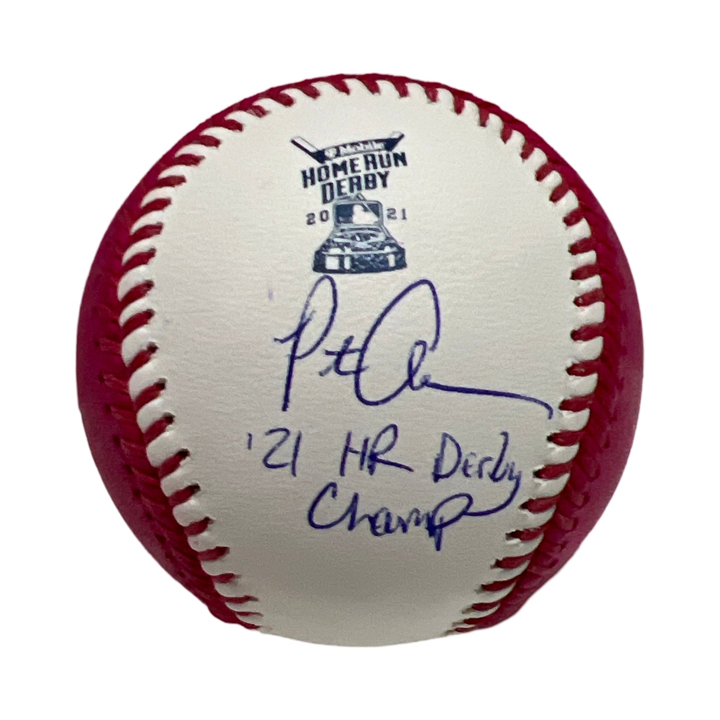 Pete Alonso Autographed 2021 Home Run Derby Bonus Ball "21 HR Derby Champ" Inscription Fanatics