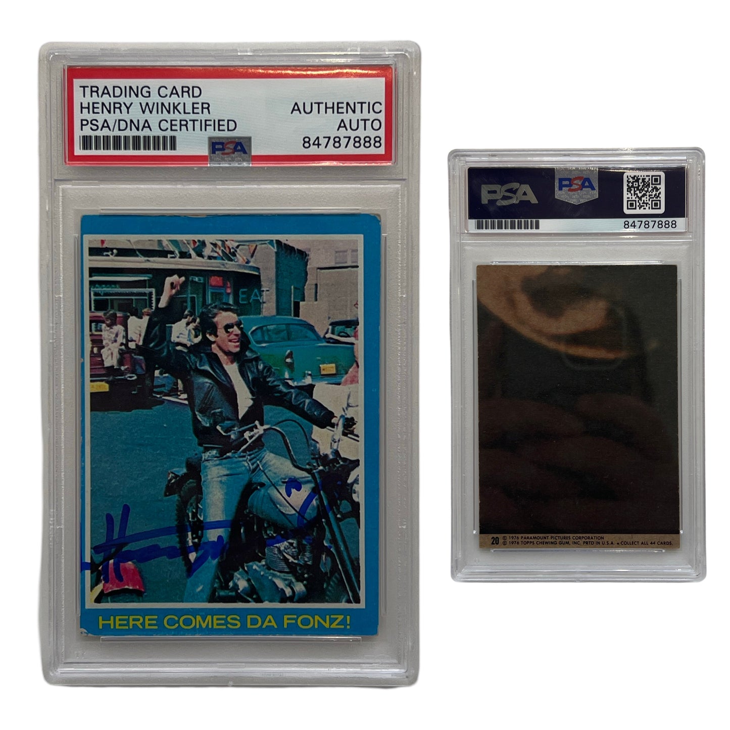 Henry Winkler Autographed 1976 Topps Card PSA AUTO Authentic