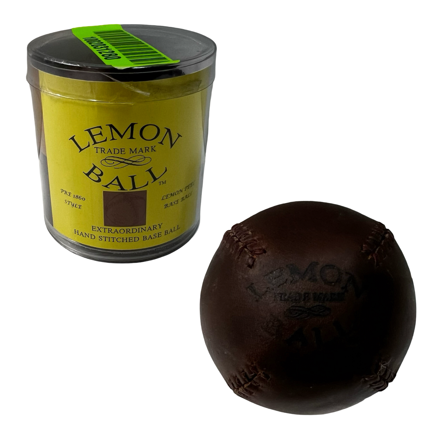 Hand Stitched Lemon Ball Leather Baseball