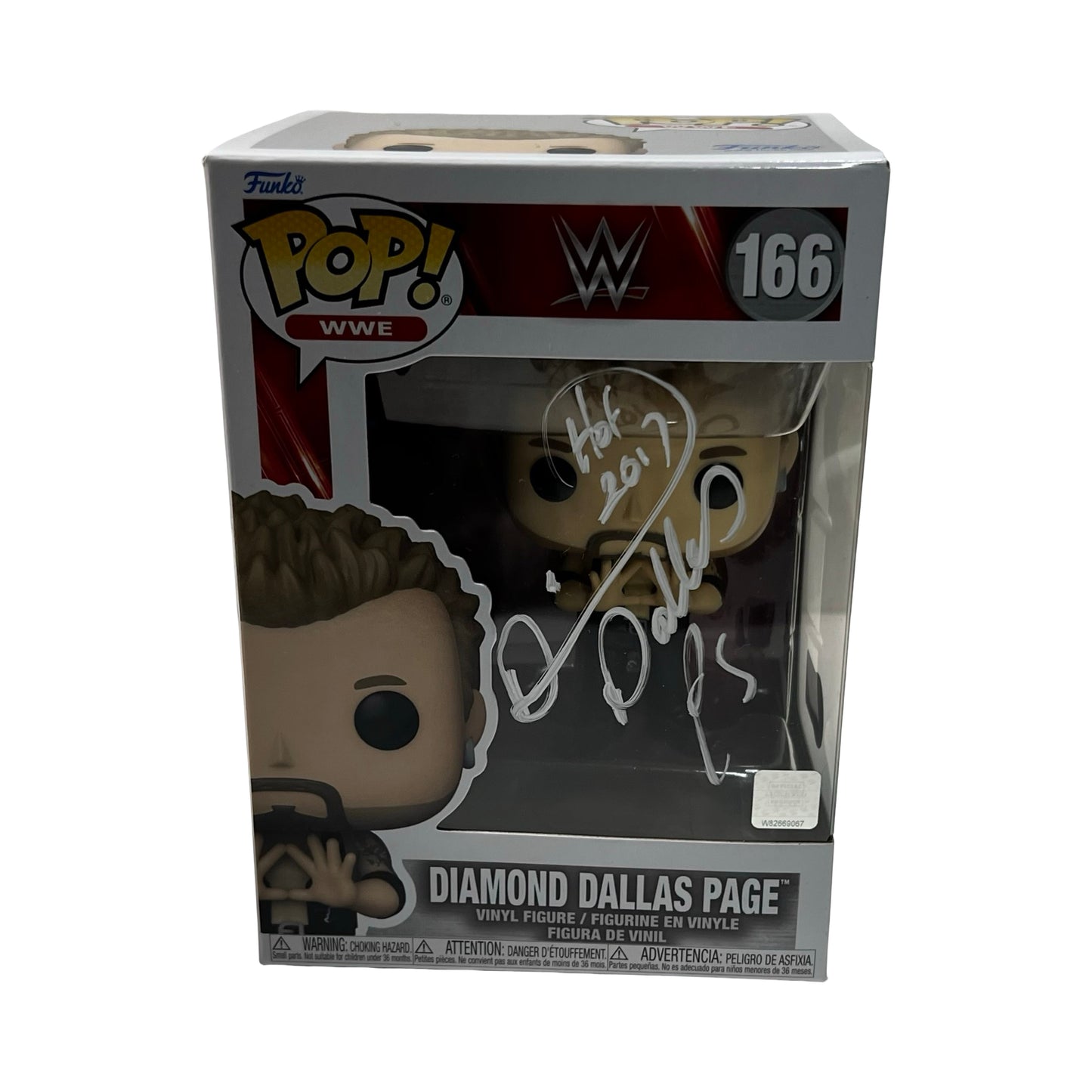 Diamond Dallas Page Autographed WWF/WCW Funko Pop White Ink HOF 17" Inscription Beckett