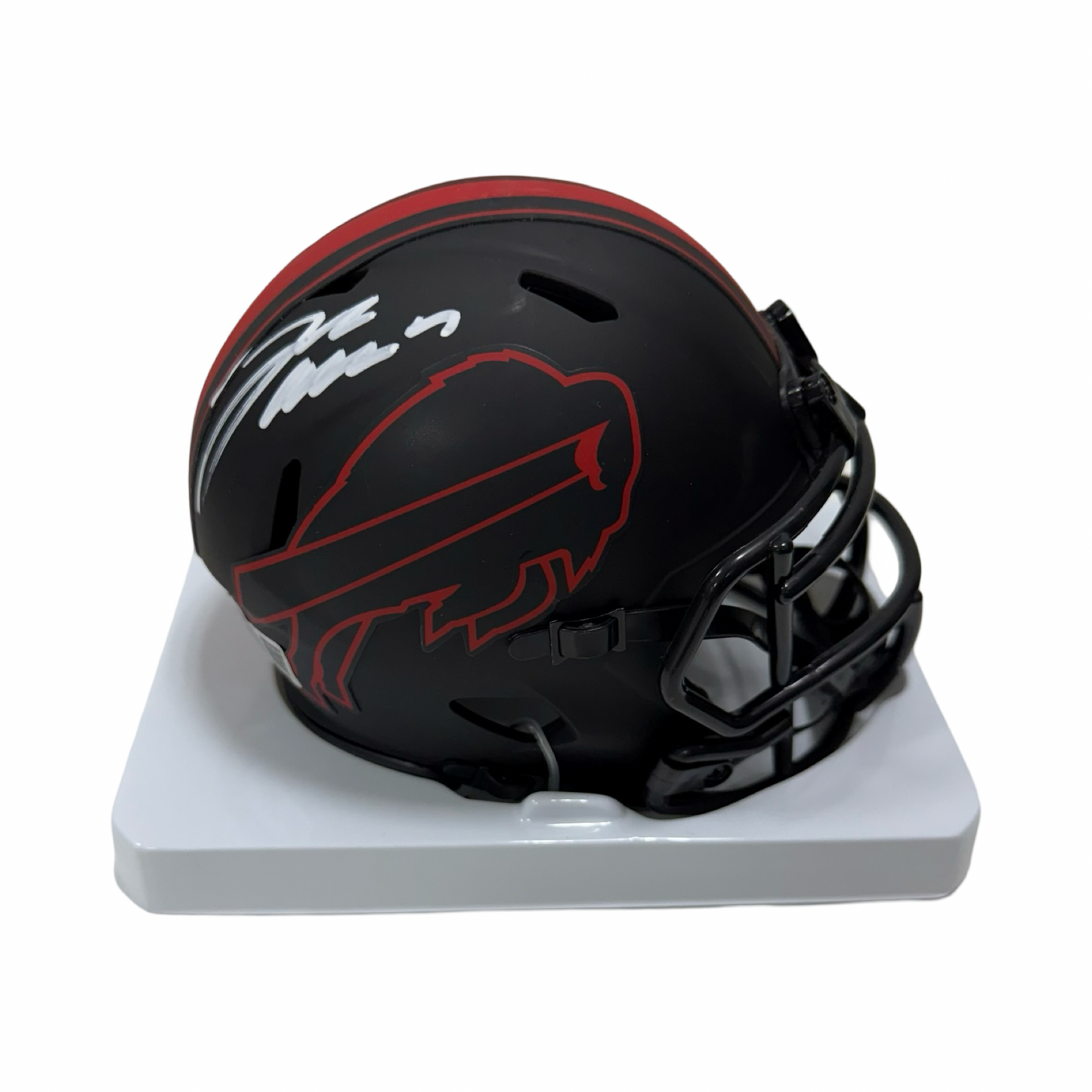 Josh Allen Autographed Buffalo Bills Eclipse Mini Helmet Beckett