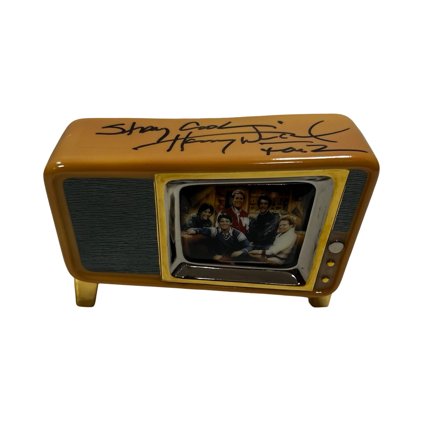 Henry Winkler Autographed Porcelain Happy TV From Personal Collection Beckett
