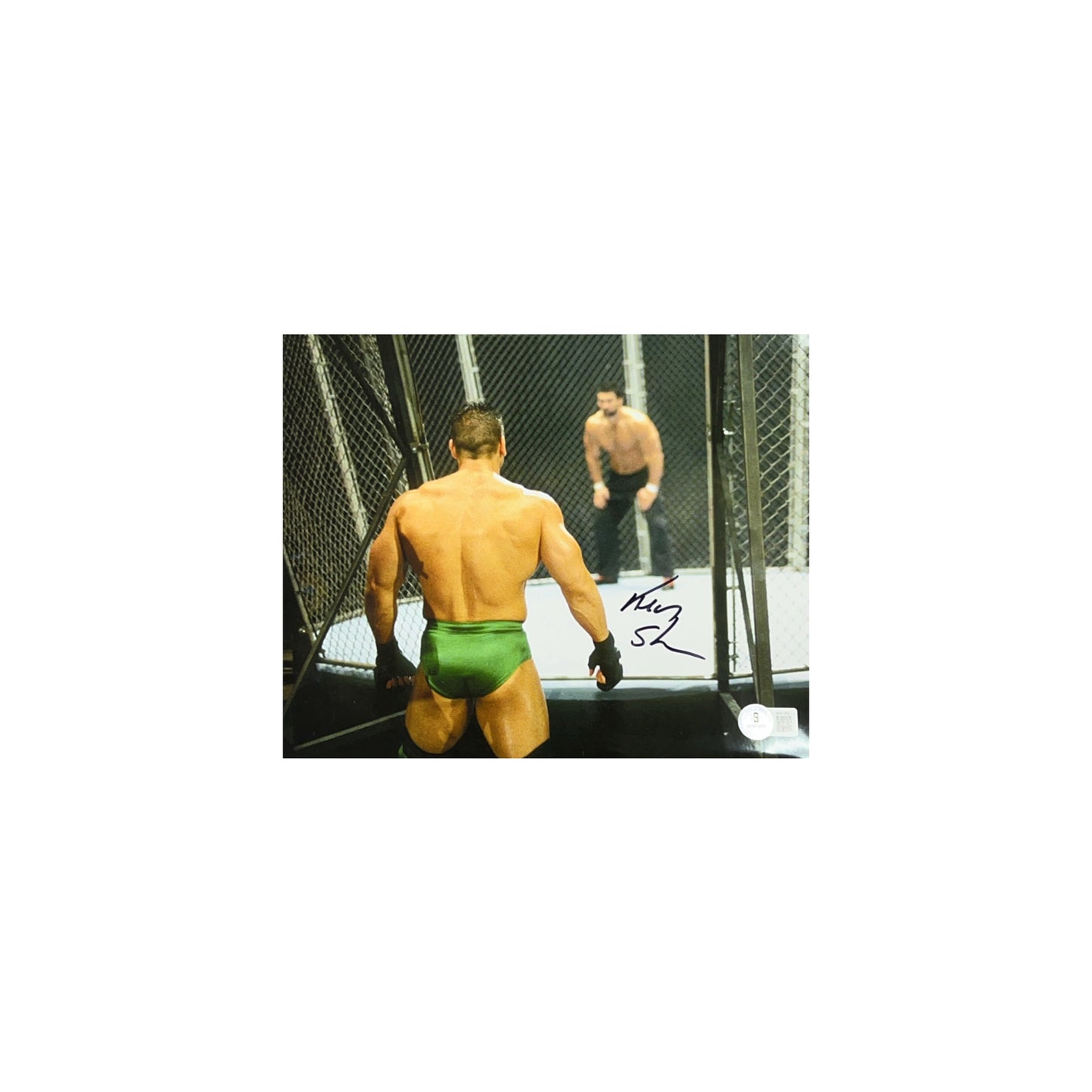 Ken Shamrock Autographed WWE WWF Lions Den 8x10 Beckett