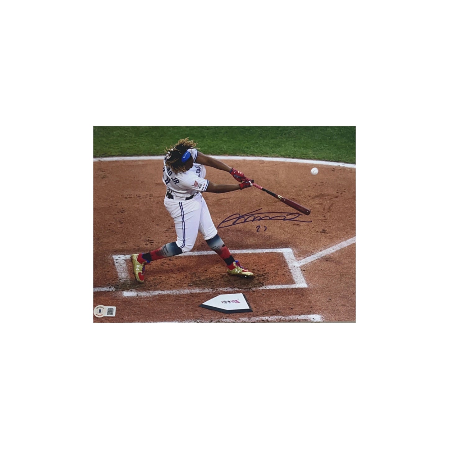 Vladimir Guerrero Autographed Toronto Blue Jays Home Run Derby 11x14 Beckett