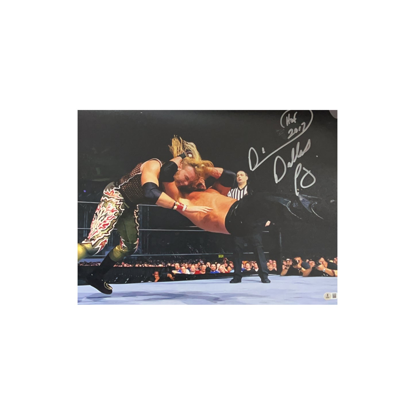 Diamond Dallas Page Autographed WWF/WCW Vs. Christian 11x14 "HOF 17" Inscription Beckett