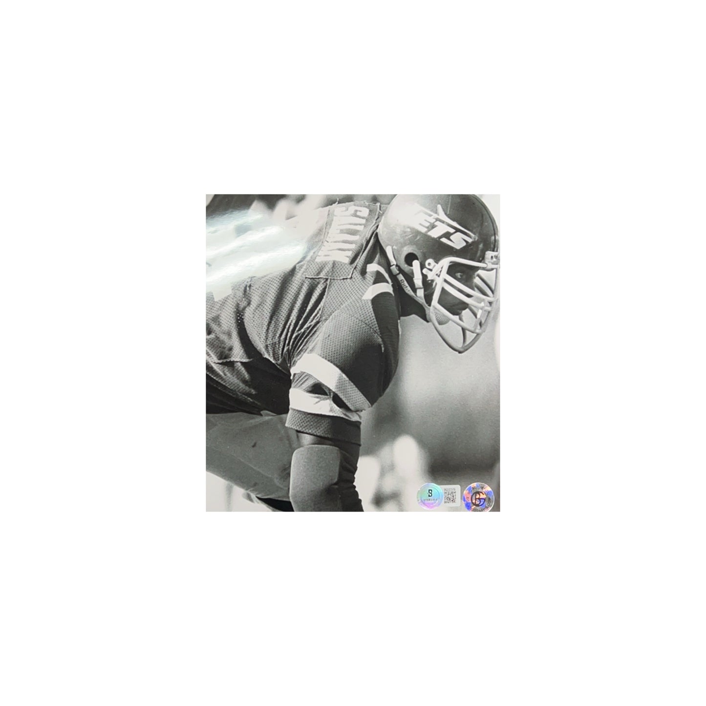 Abdul Salaam Autographed New York Jets B&W 8x10 Beckett