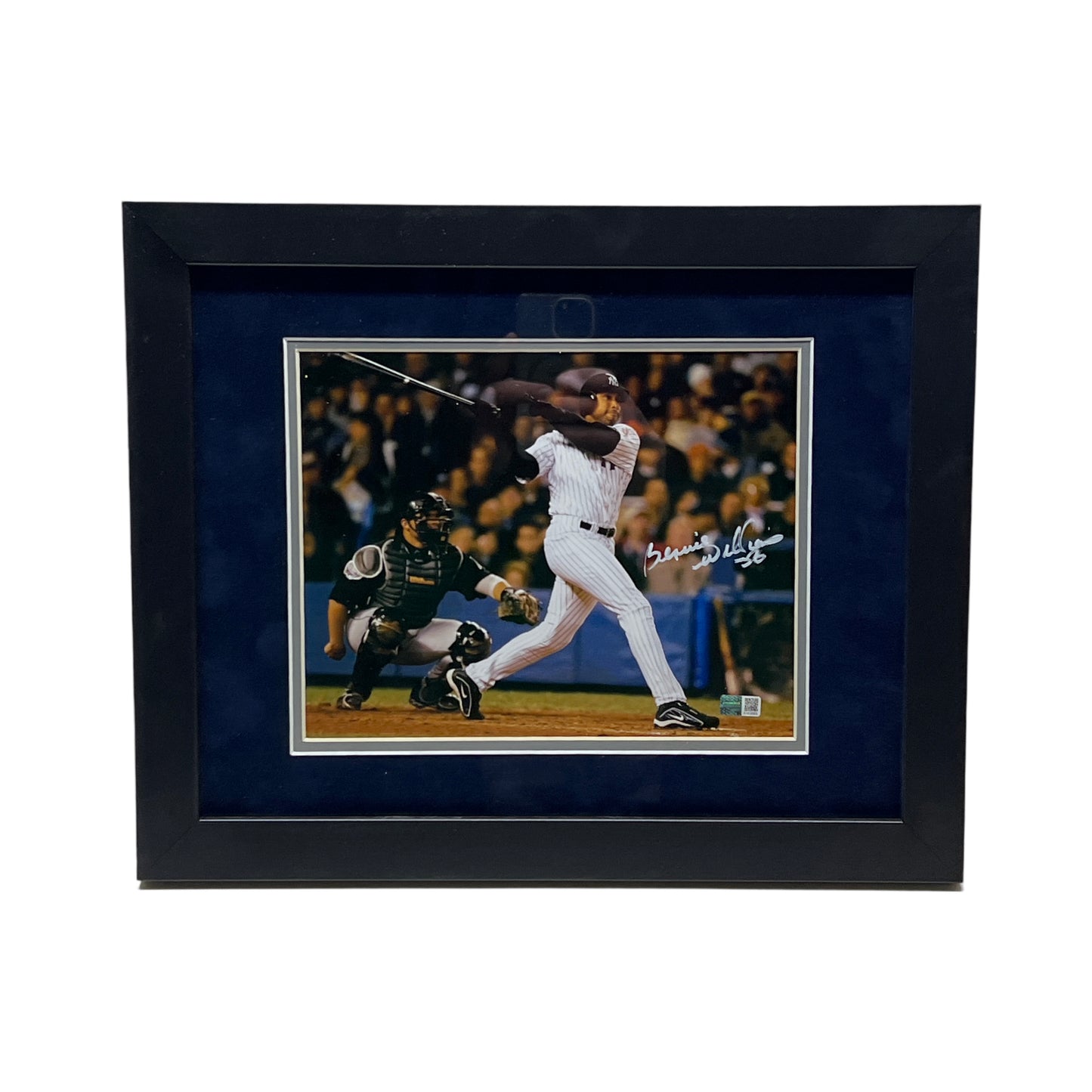 Bernie Williams Autographed New York Yankees 2003 World Series Framed 8x10 Steiner CX