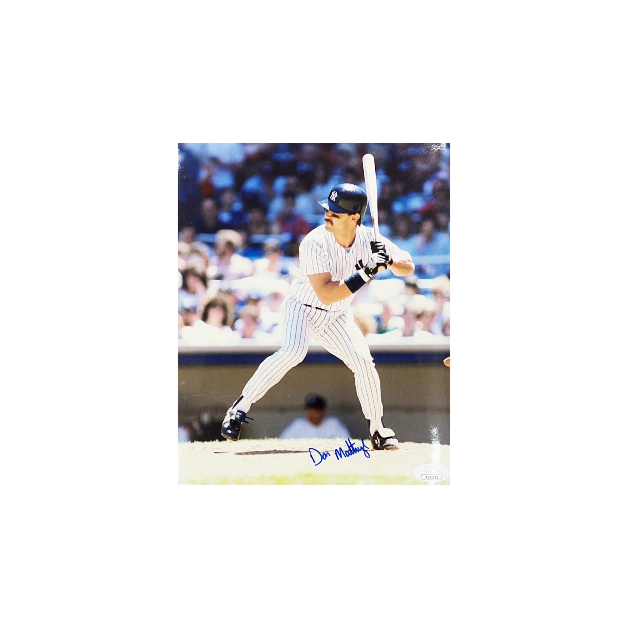 Don Mattingly Autographed New York Yankees 8x10 Jsa Bg Autographs 1334