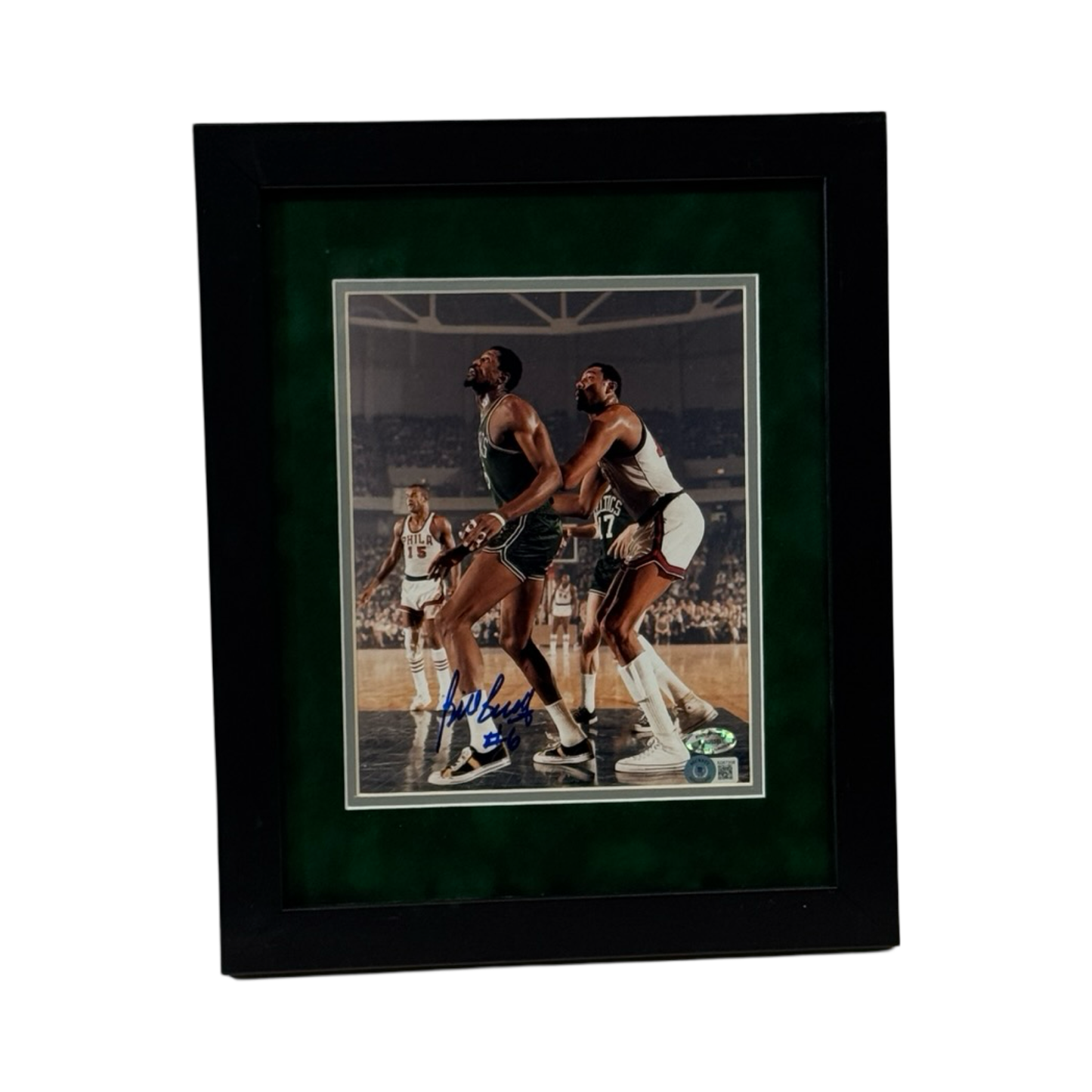 Bill Russell Autographed Boston Celtics Framed 8x10 Photo Beckett