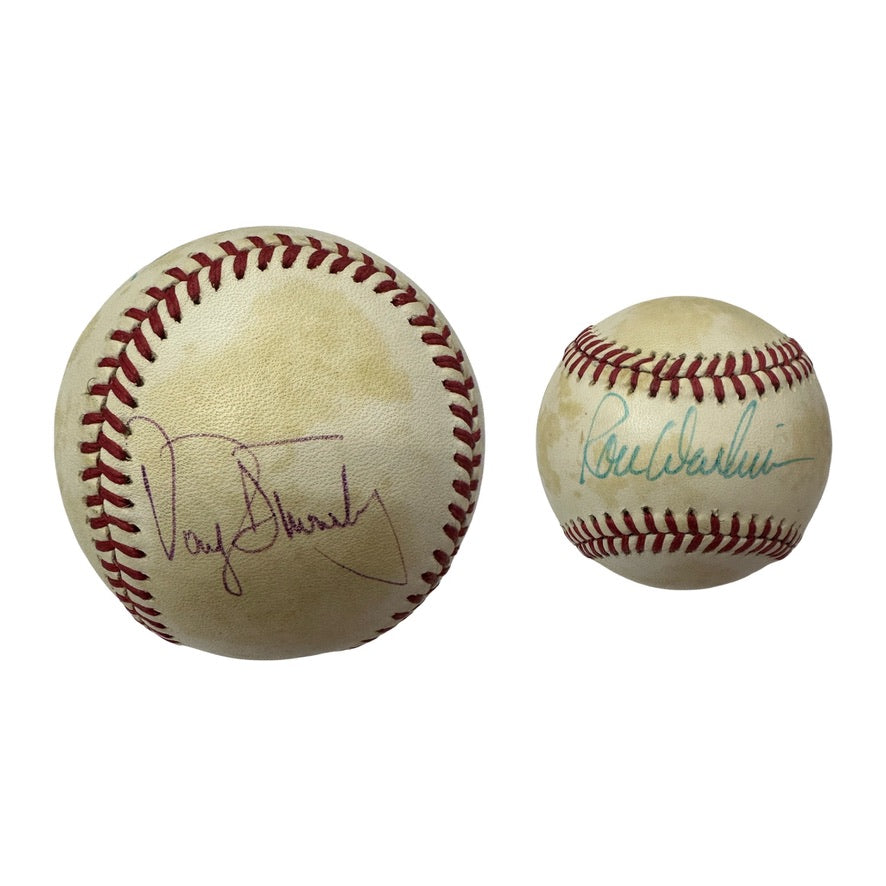 Darryl Strawberry & Ron Darling New York Mets Autographed ONLB Beckett