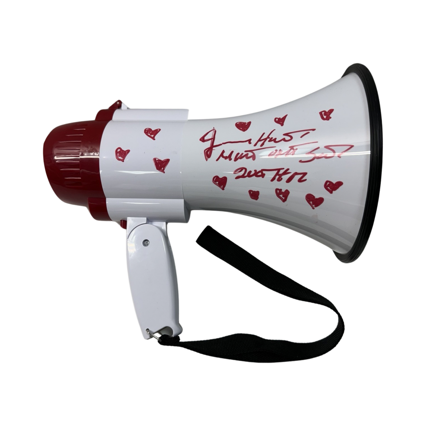 Jimmy Hart Autographed Megaphone Inscribed PSA