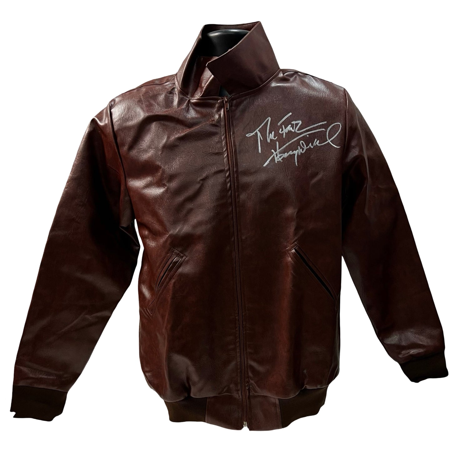Henry Winkler Autographed Happy Days Leather Jacket "The Fonz" Inscription Beckett