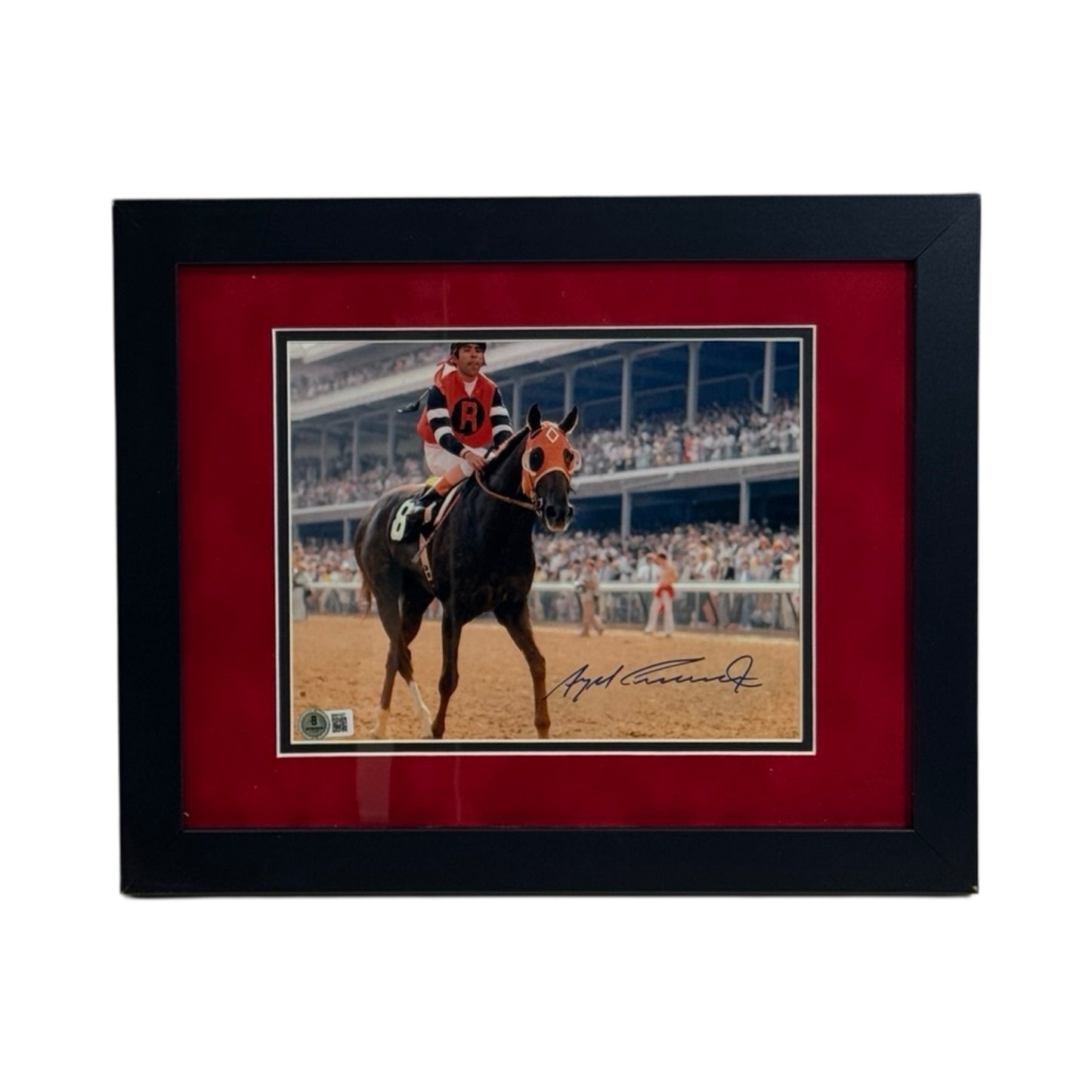 Angel Cordero Autographed Gallop Framed 8x10 Beckett