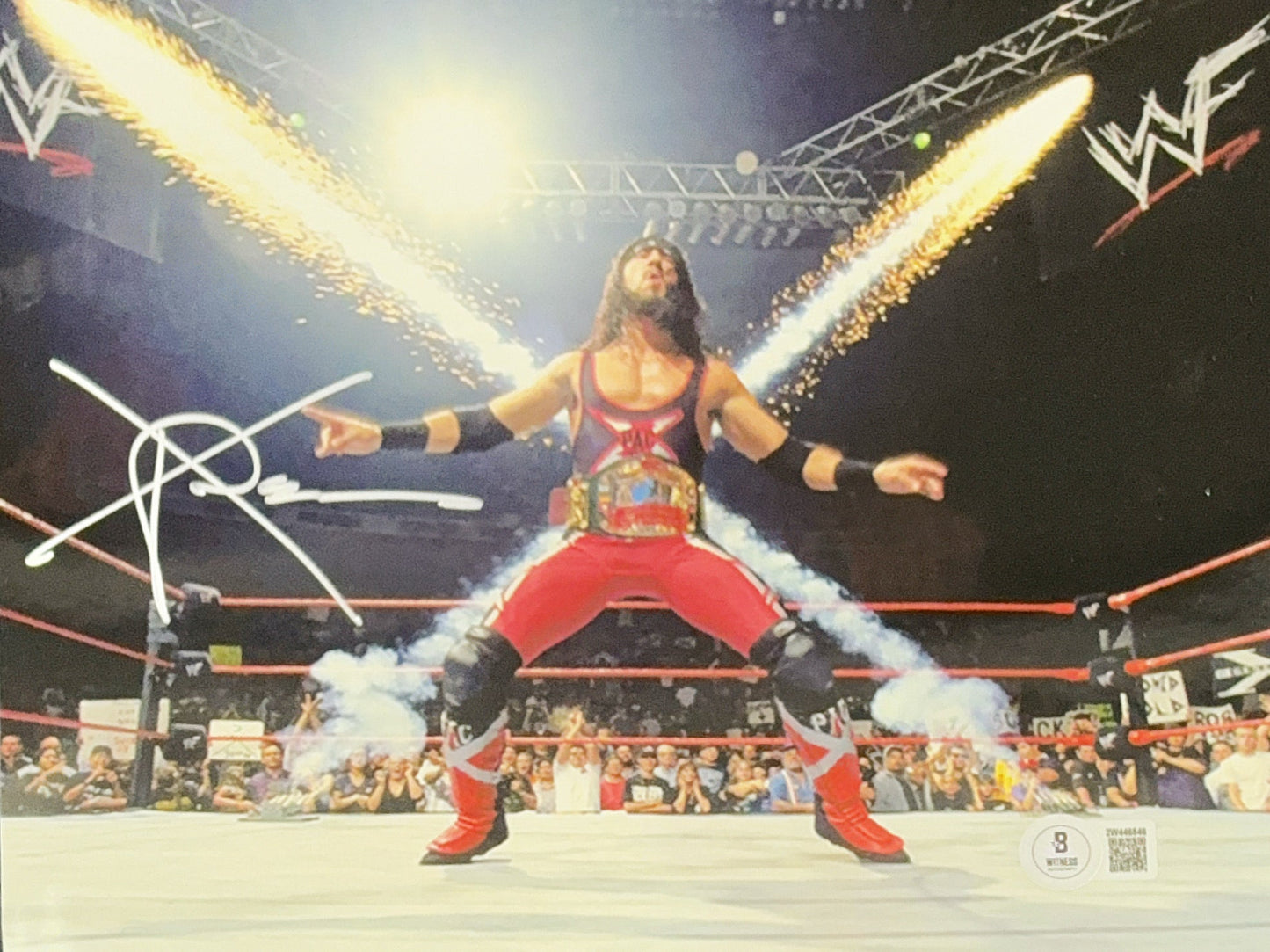 X-Pac Autographed WWE European Championship Entrance 8x10 Beckett