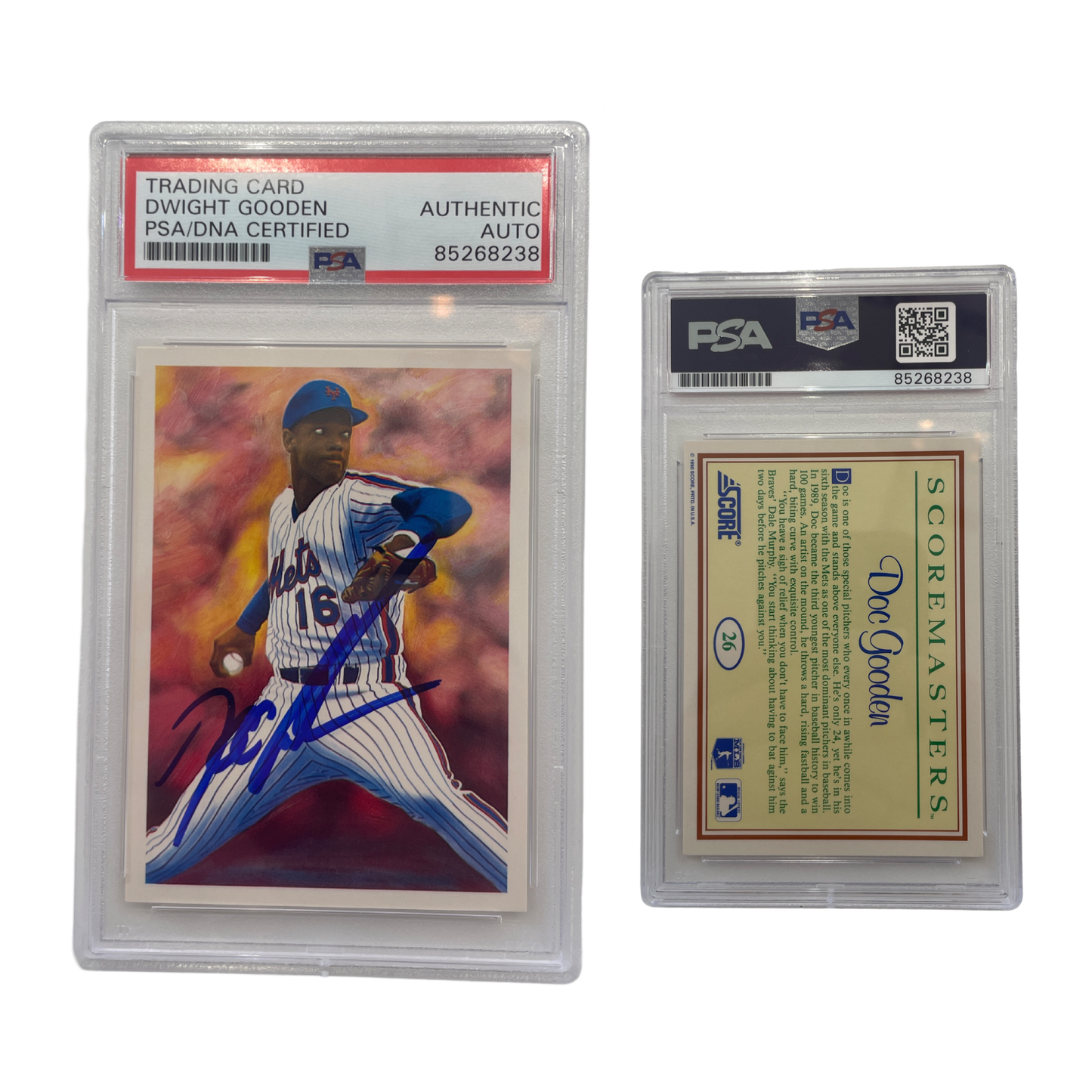 1989 Doc Gooden Score Scoremasters #26 PSA Auto Authentic