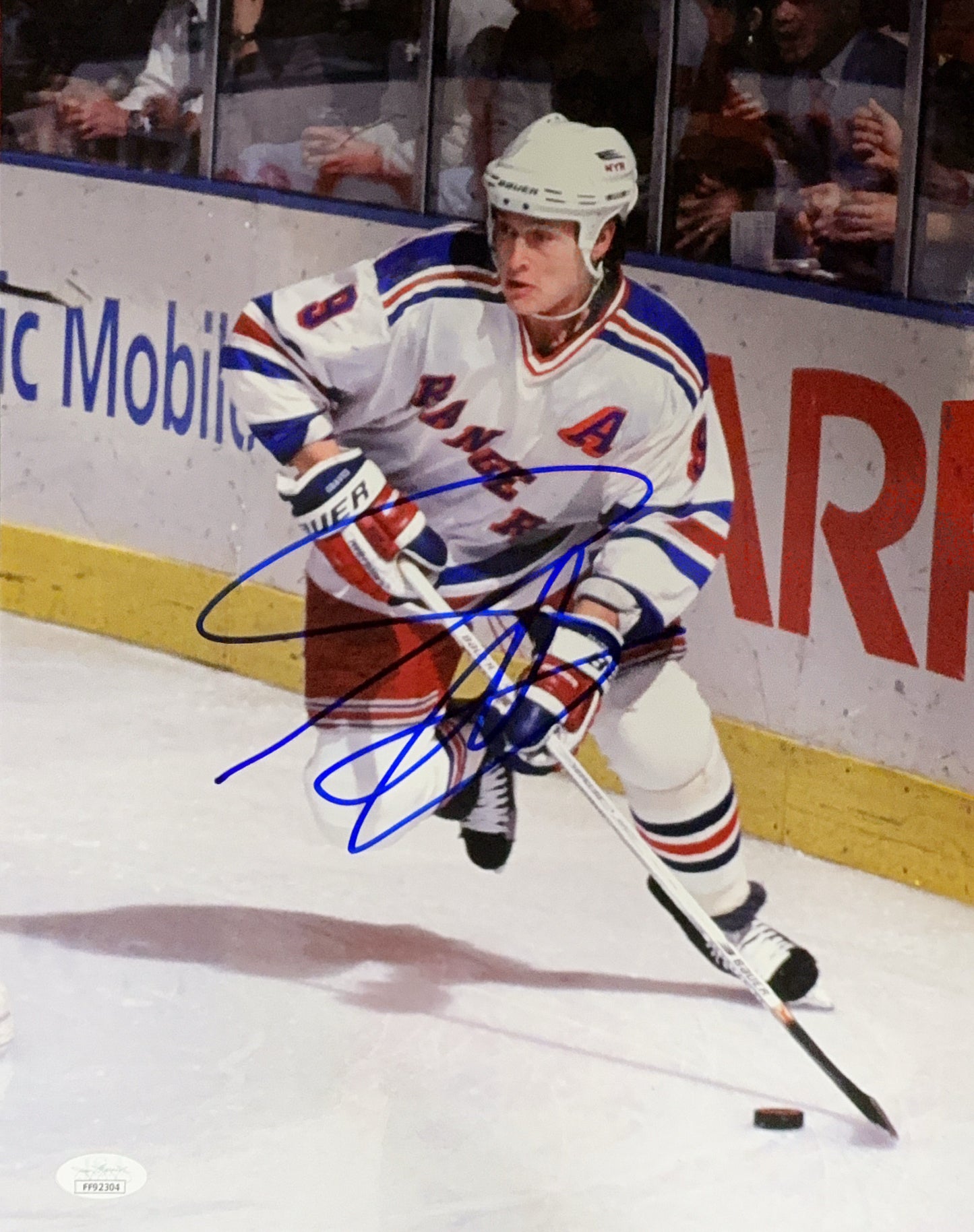 Adam Graves Autographed New York Rangers 11x14 JSA