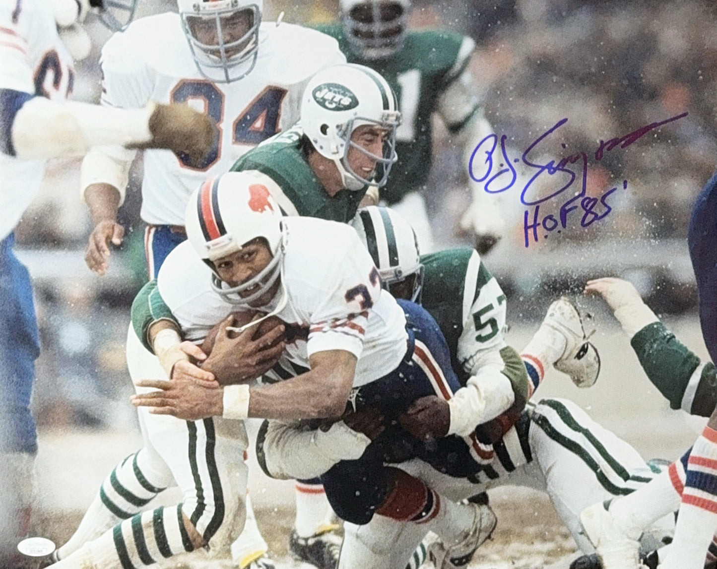 OJ Simpson Autographed Buffalo Bills 16x20 "HOF 85” JSA