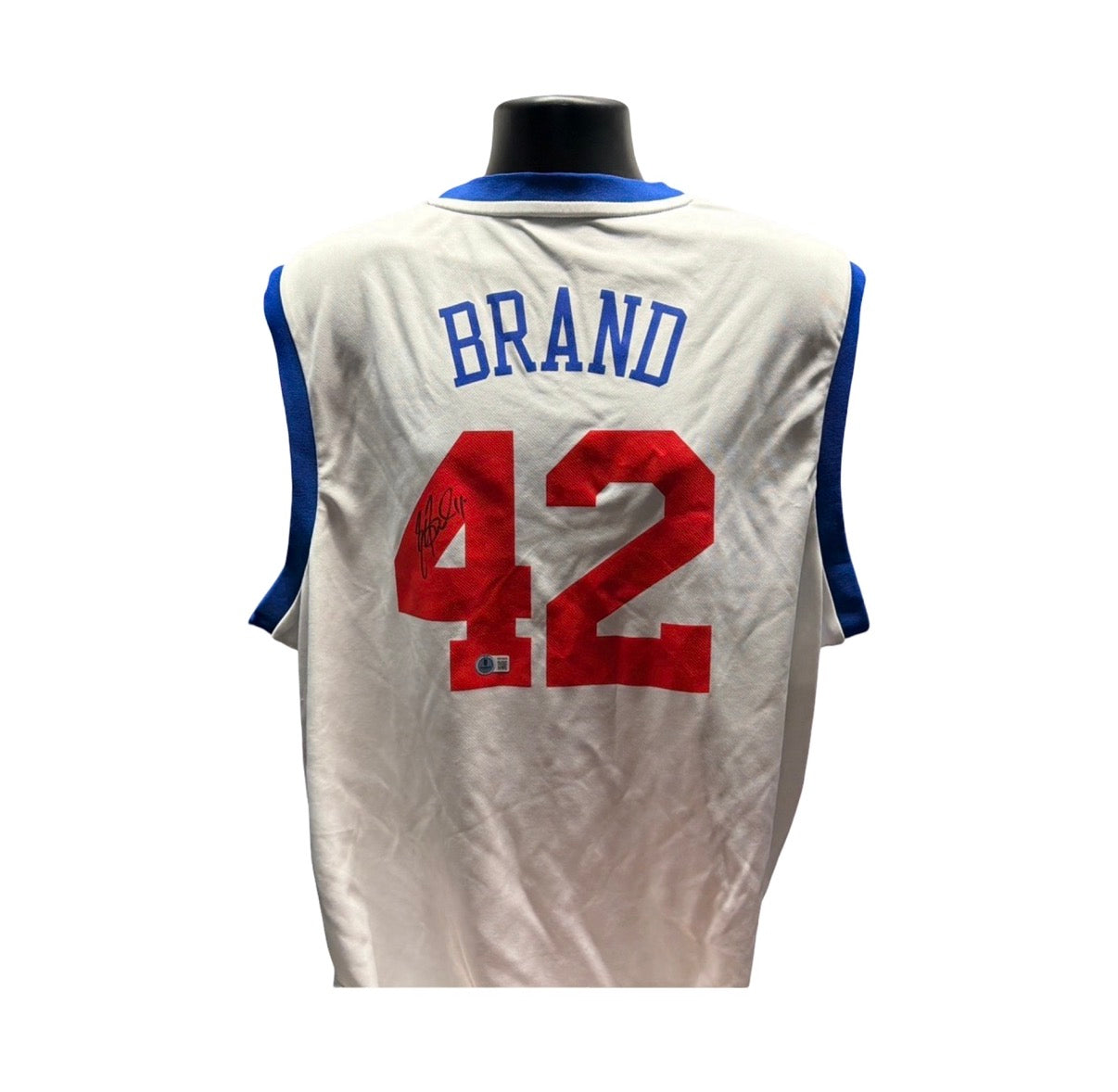 Elton Brand Autographed 76ers Jersey BAS
