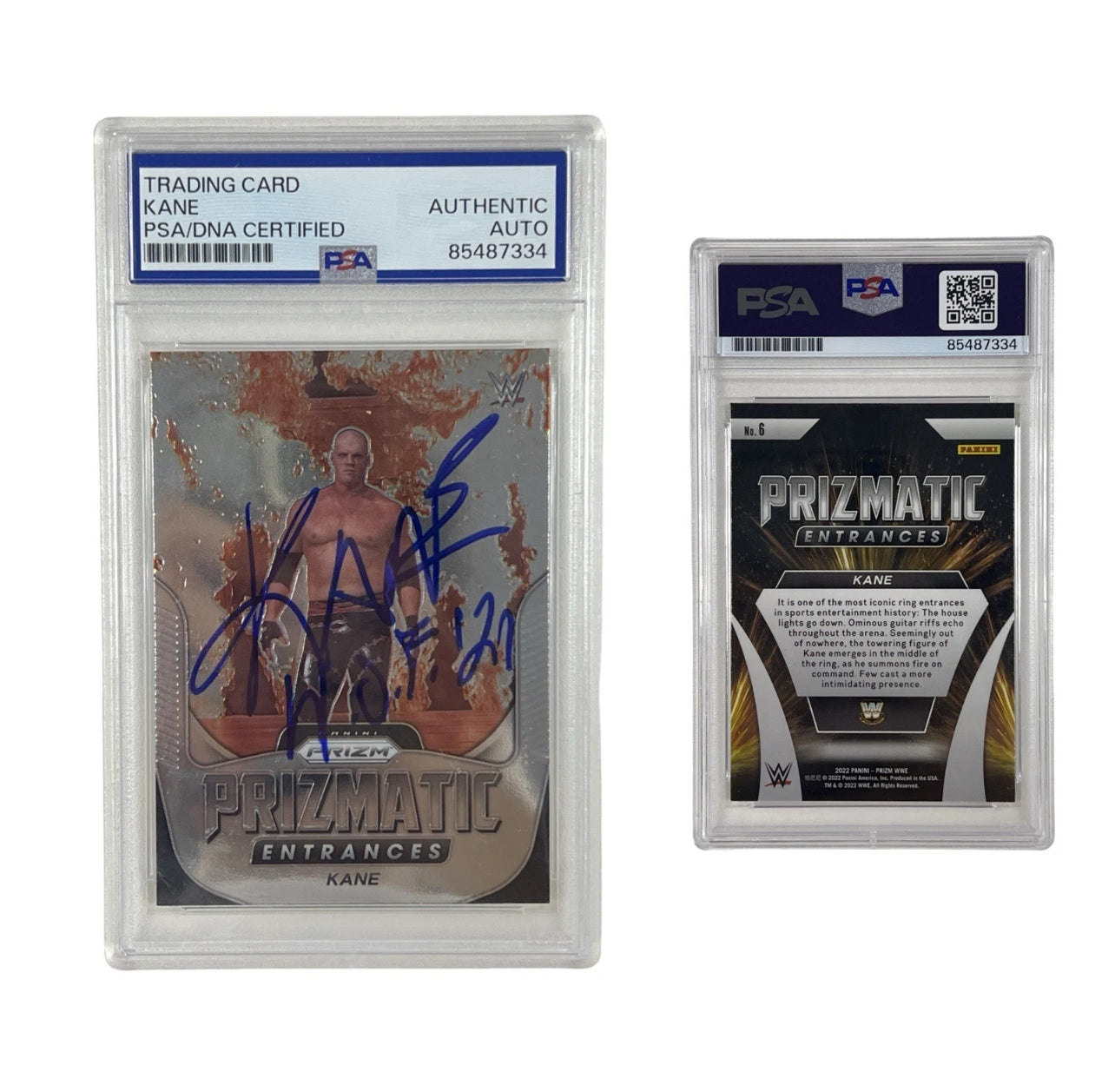 2022 Kane Autographed Panini Prizm Prizmatic Panini #6 Authentic Auto