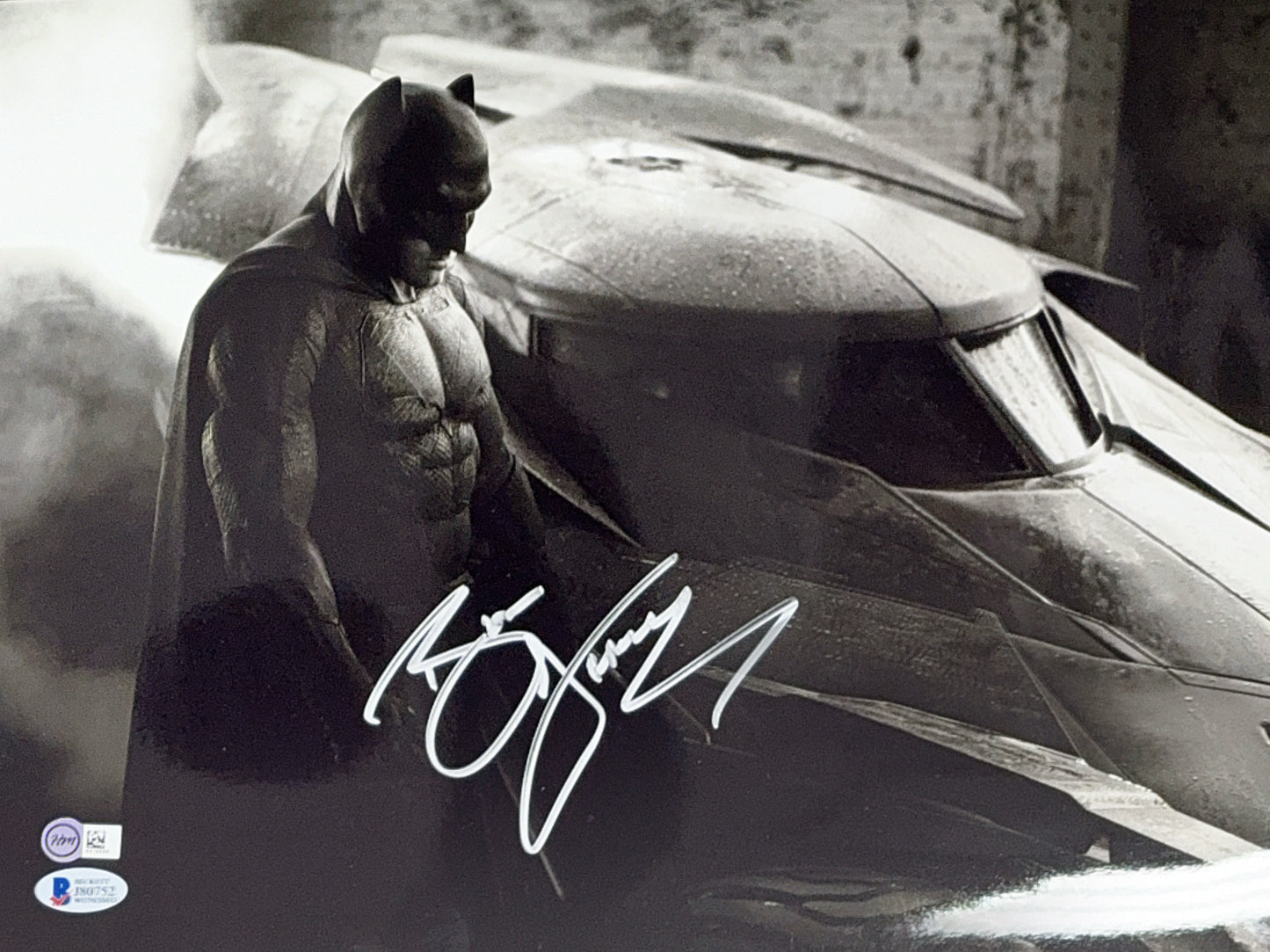 Ben Affleck Autographed Batman Batmobile 11x14 Beckett - Unframed