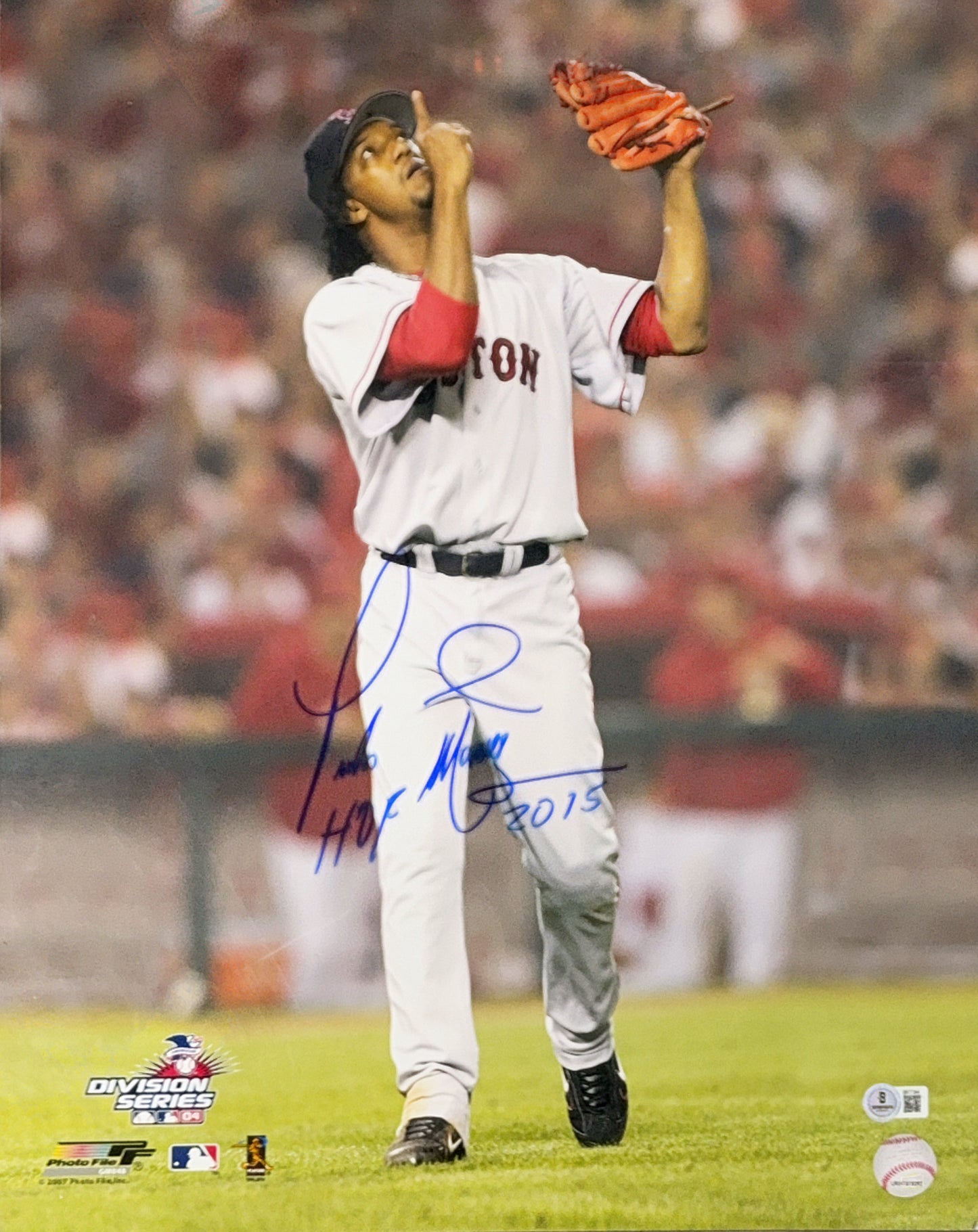 Pedro Martinez Autographed Boston Red Sox Signed 16x20 Photo Beckett BAS COA
