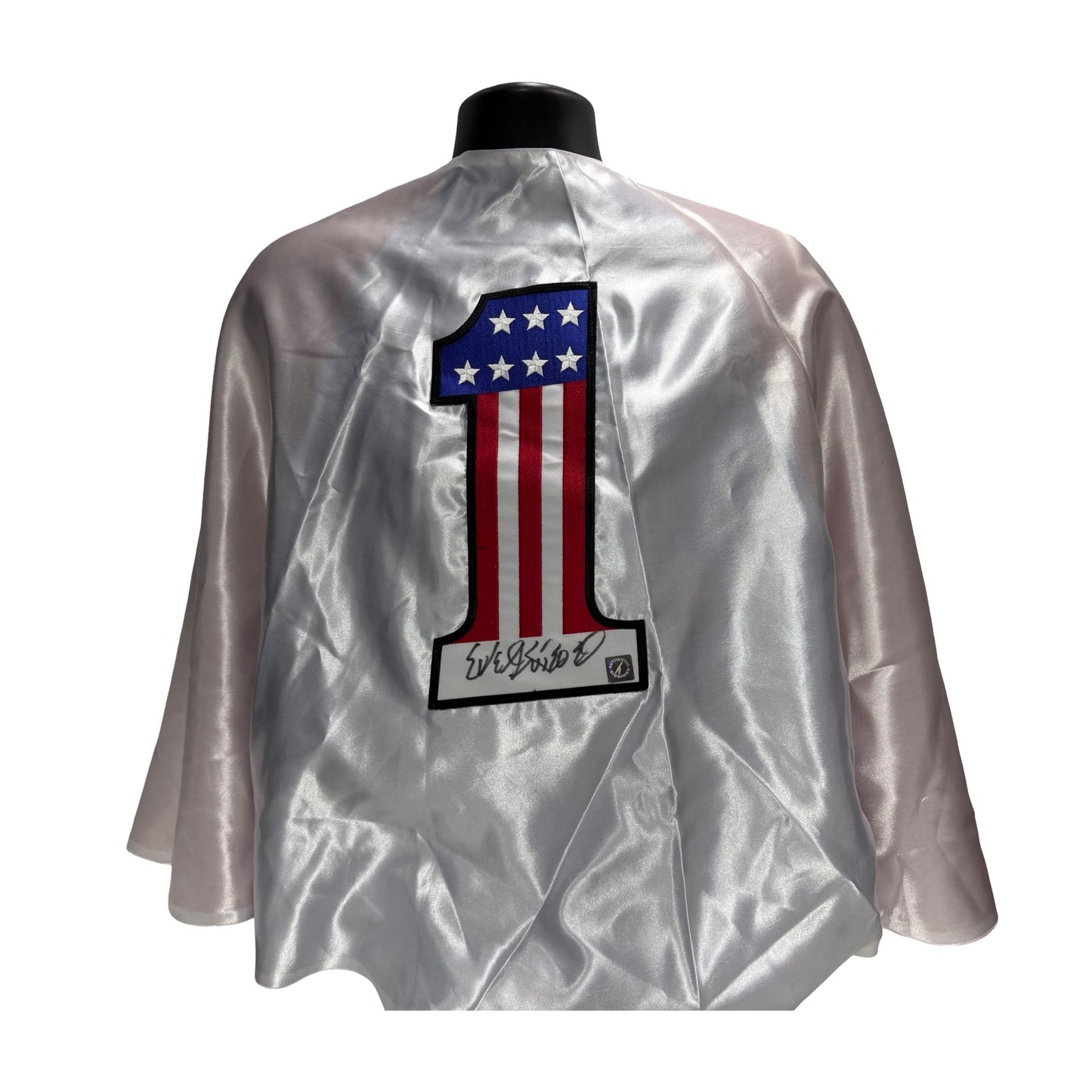 Evel Knievel American Icon Autographed Fullsize America USA Cape ASI Proof