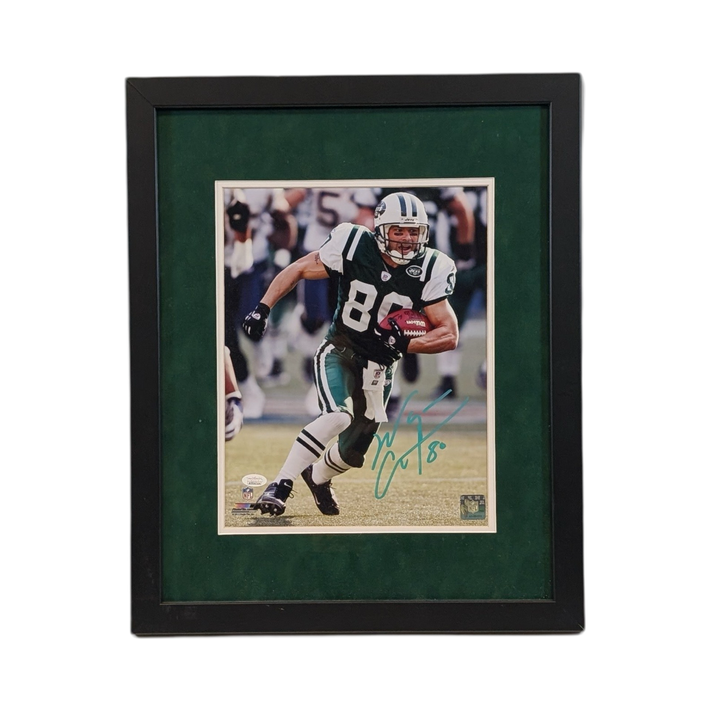 Wayne Chrebet Autographed New York Jets Close Up 11x14 JSA