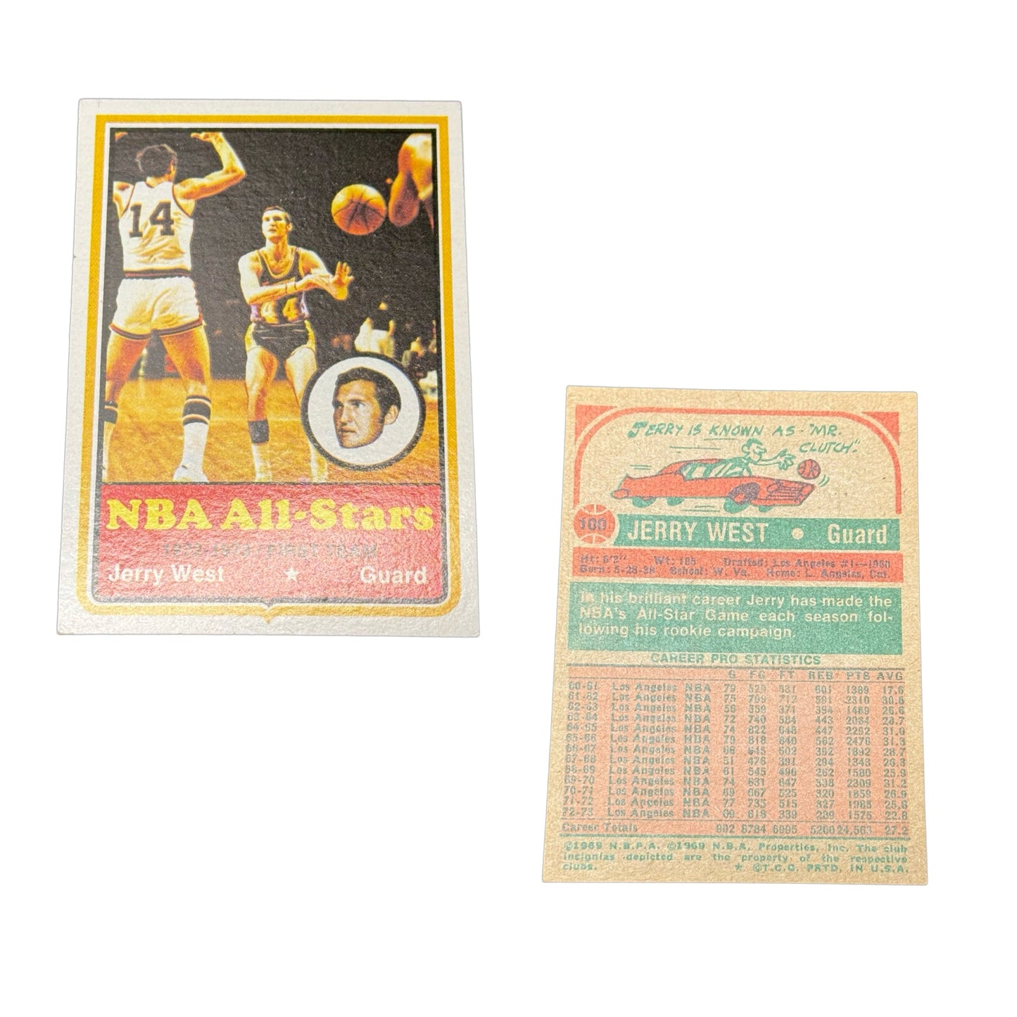 Jerry West 1973-74 Topps #100 All Stars