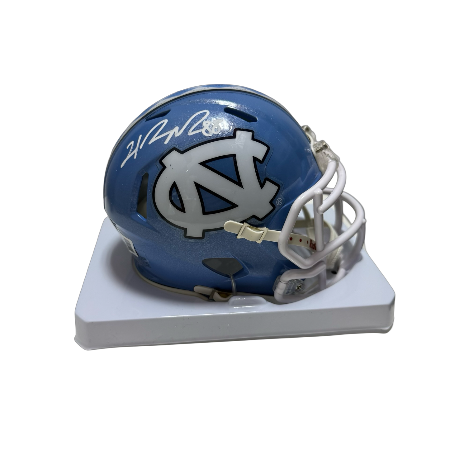 Hakeem Nicks Autographed North Carolina Mini Helmet Beckett