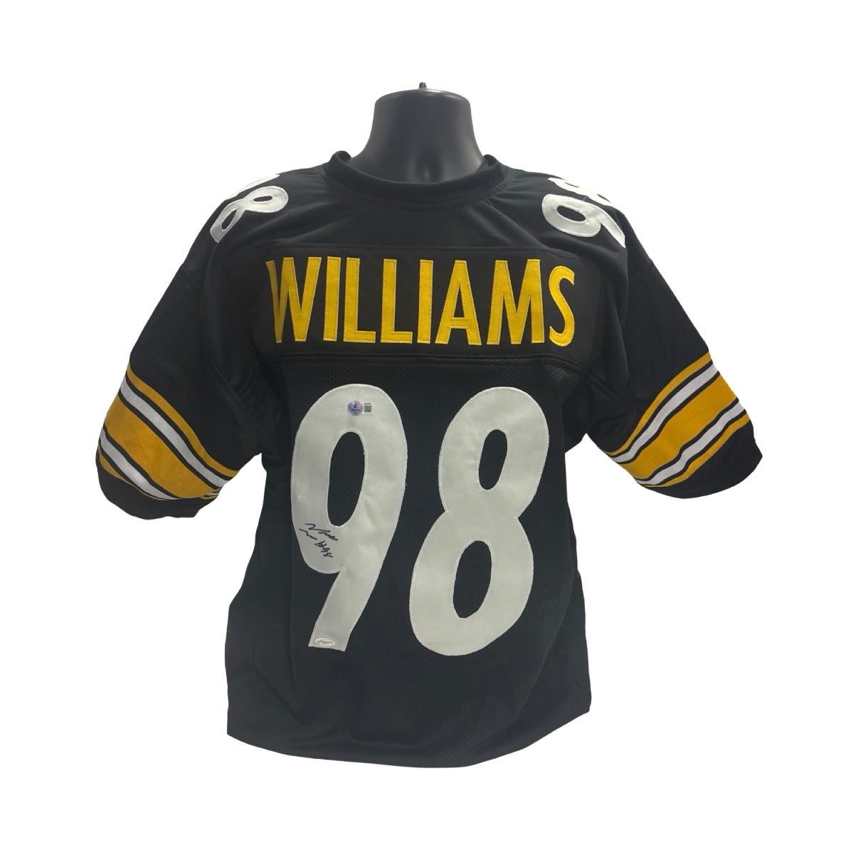 Vince Williams Black Pittsburgh Steelers Autographed Jersey Beckett BAS