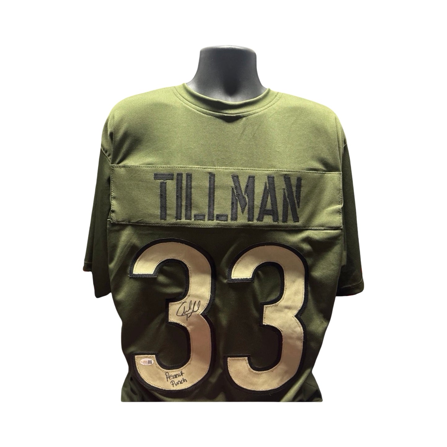 Charles Tillman Autographed Chicago Bears Custom Salute To Service Jersey Beckett
