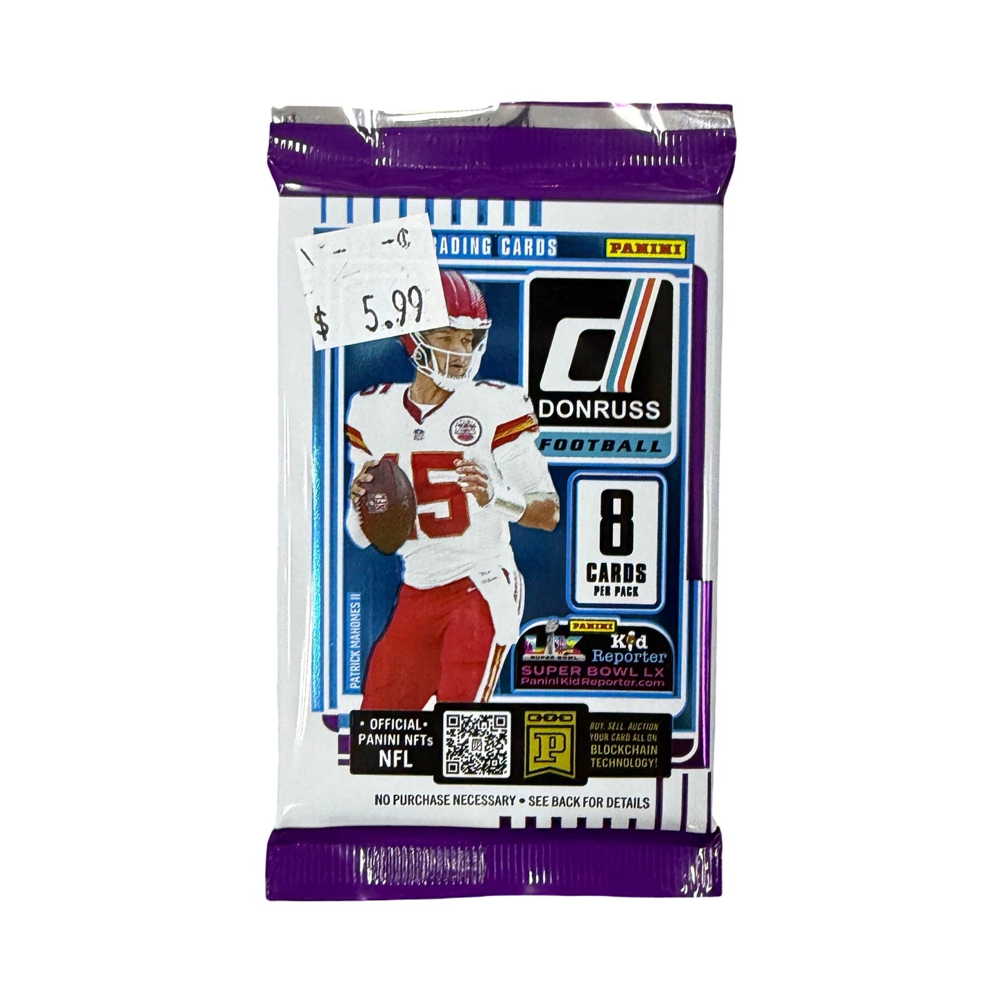 Donruss 2025 NFL 8 Card pack