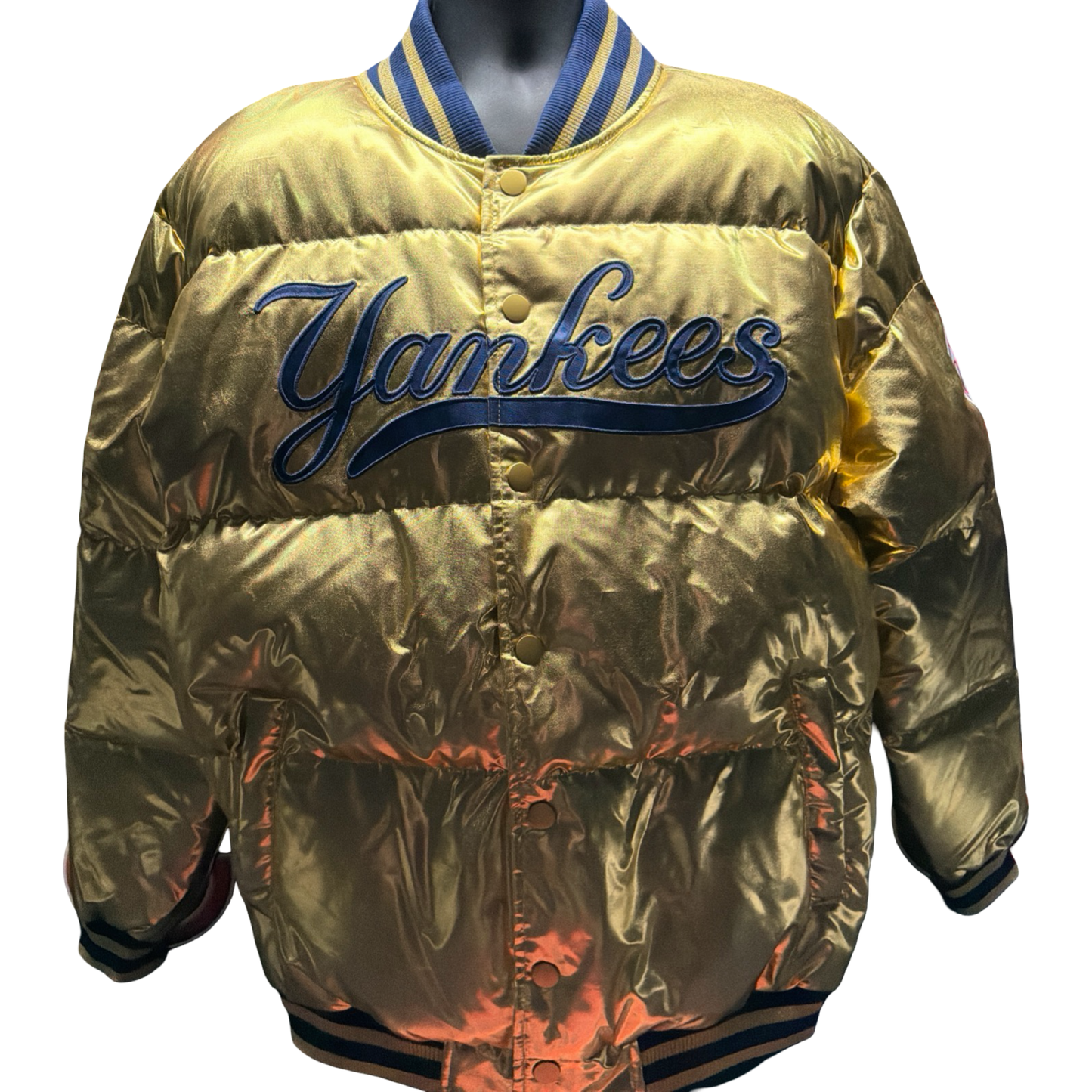 Gold New York Yankee Starter Jacket Large