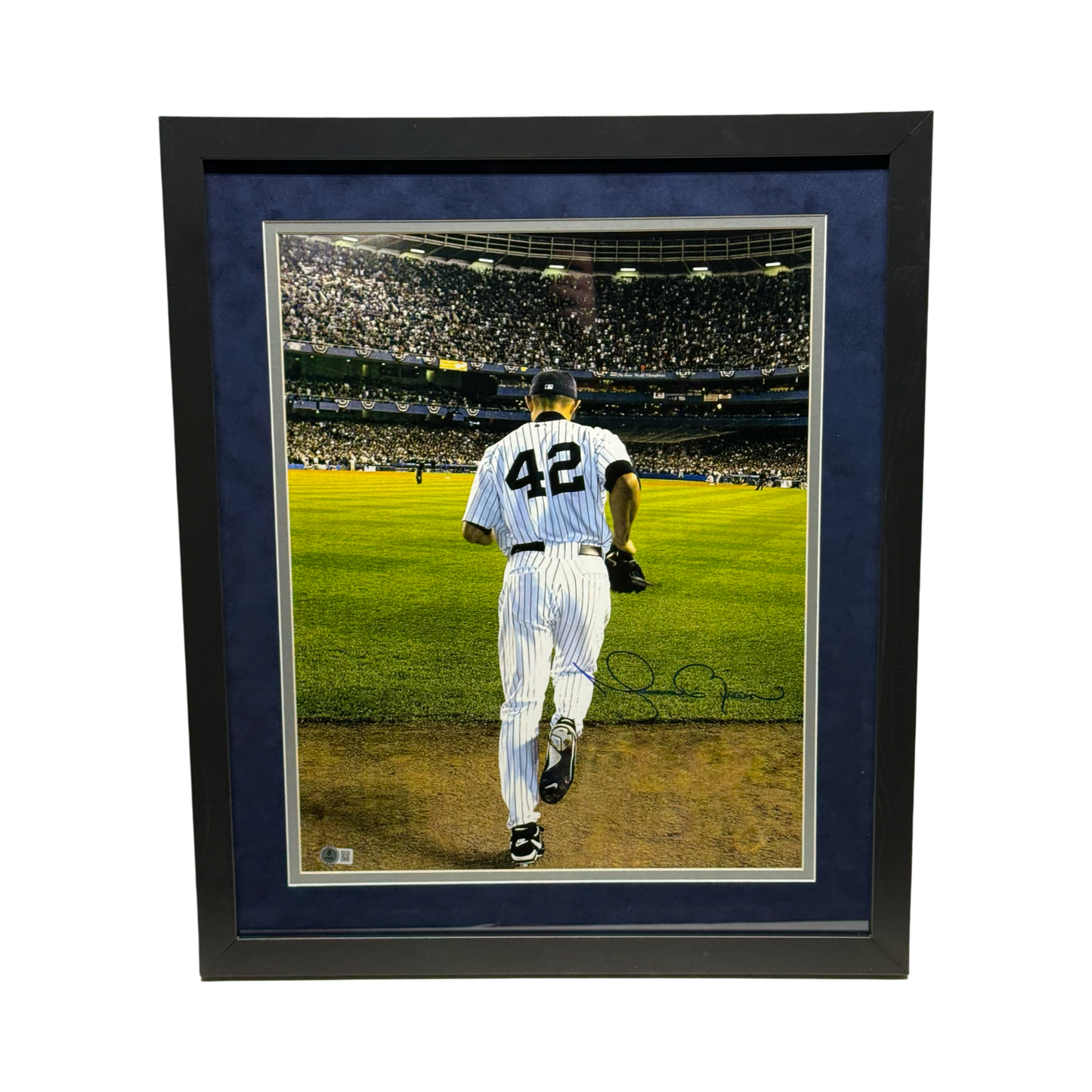 Mariano Rivera Autographed New York Yankees Entering Stadium 16x20 Beckett - Framed